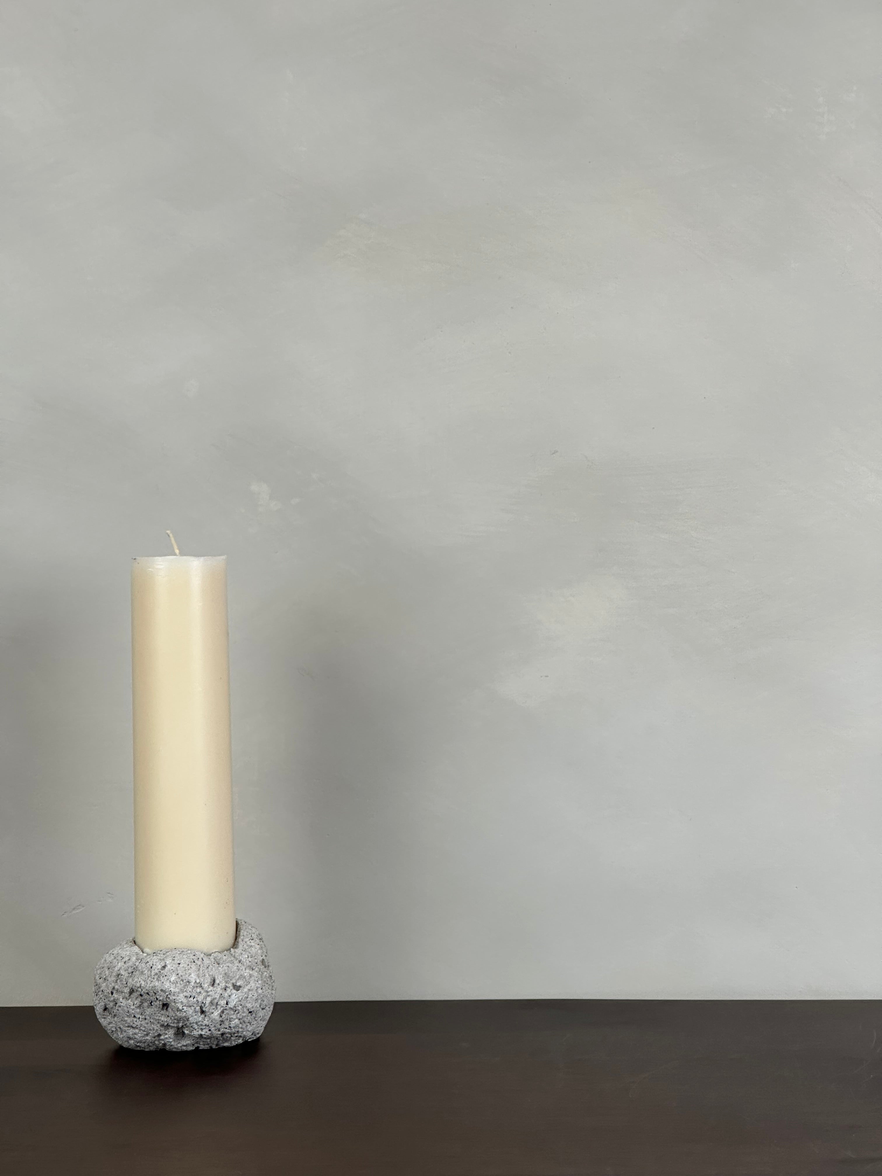 ROCK CANDLE STICK HOLDER - LARGE