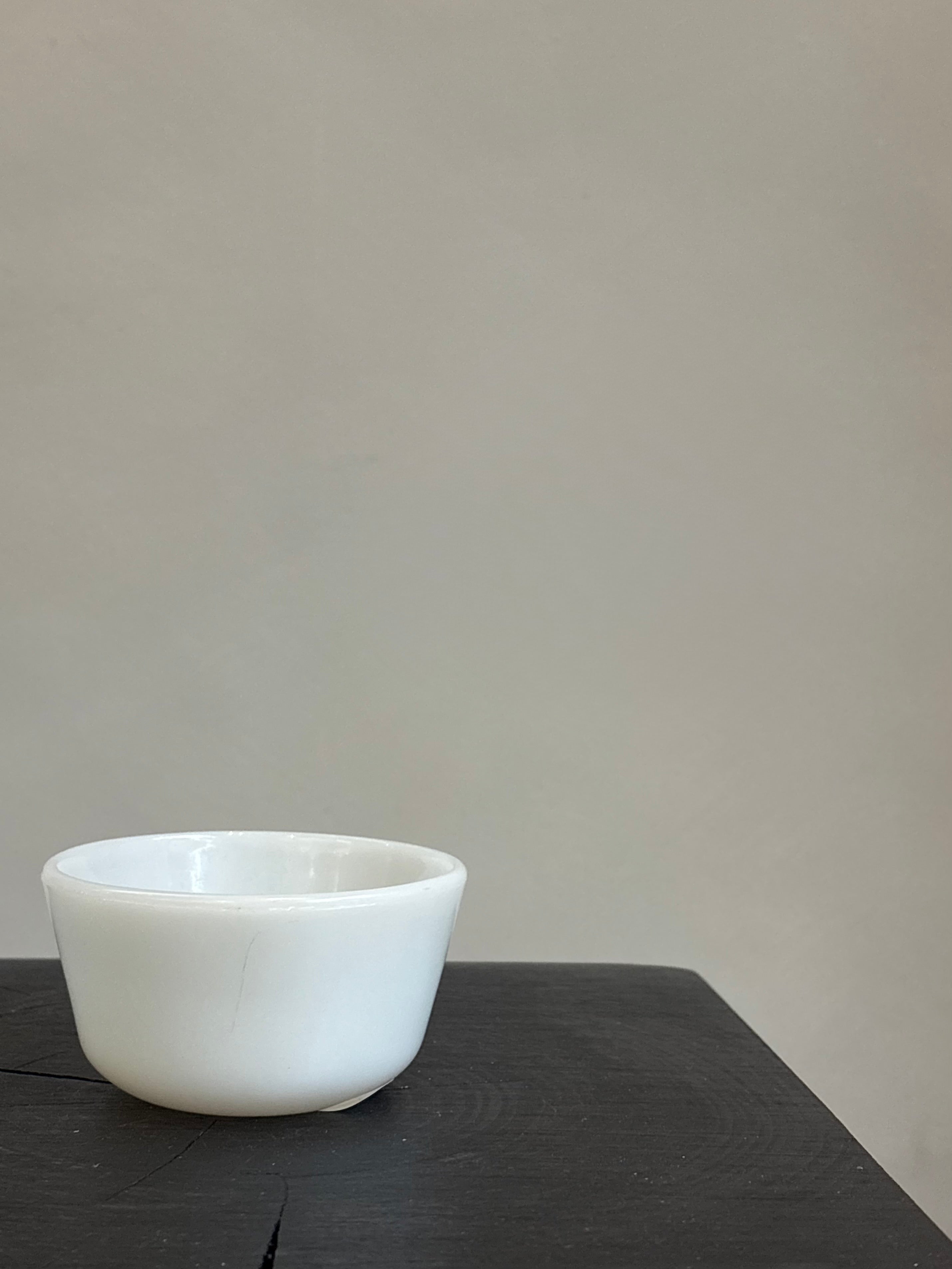 MILK WHITE GLASS BOWL