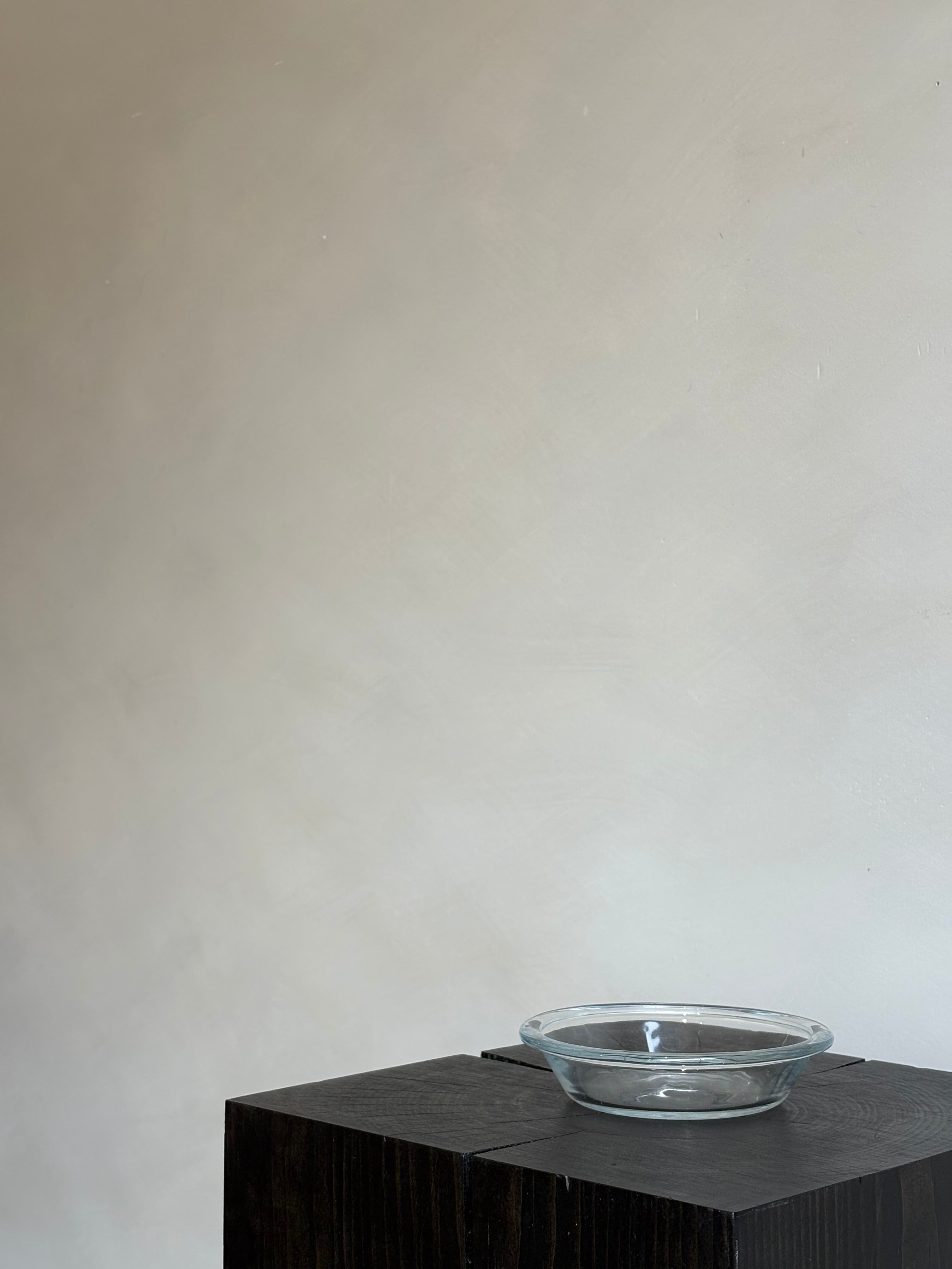 CLEAR SHALLOW BOWL