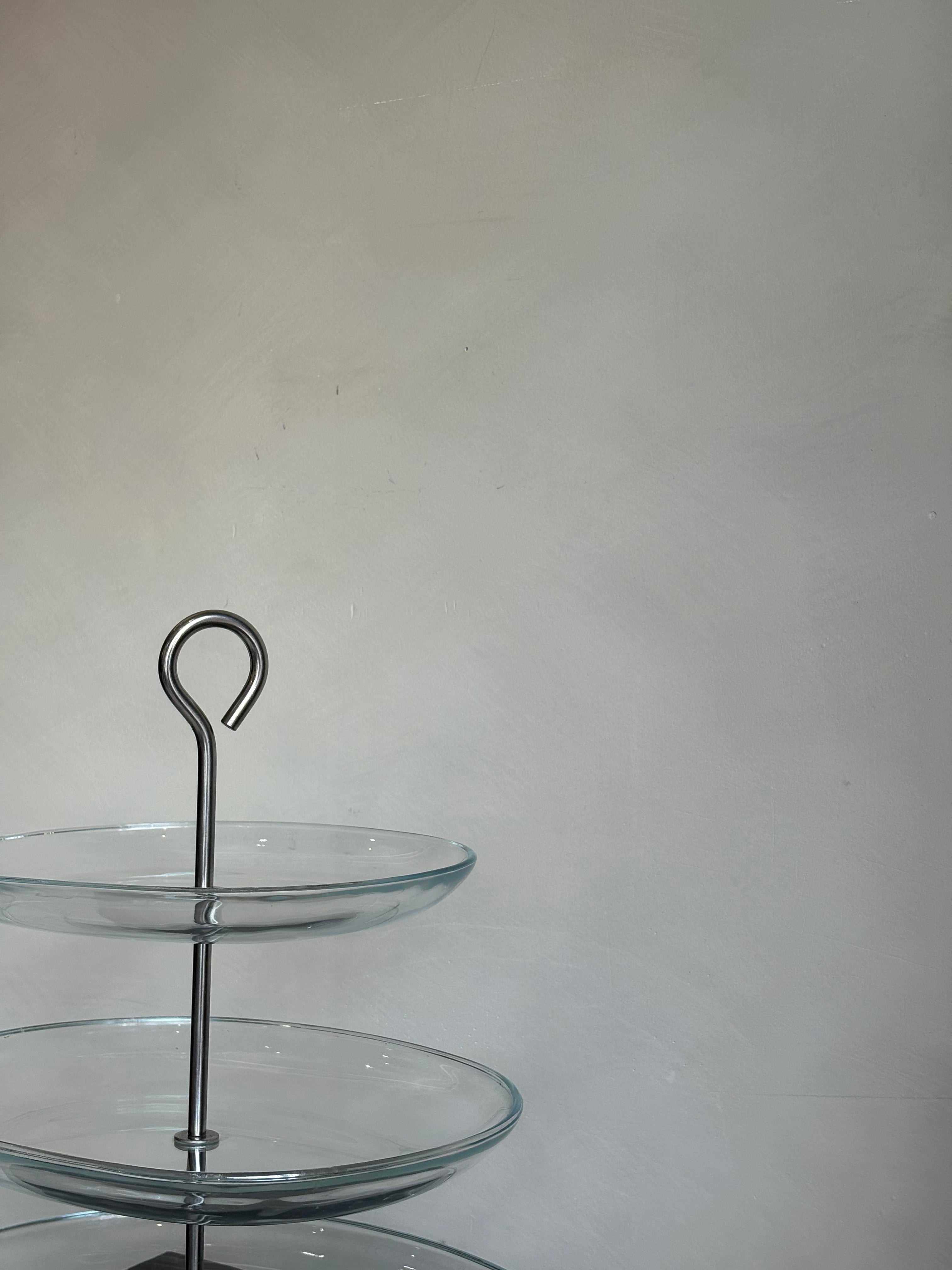 GLASS DESSERT STAND