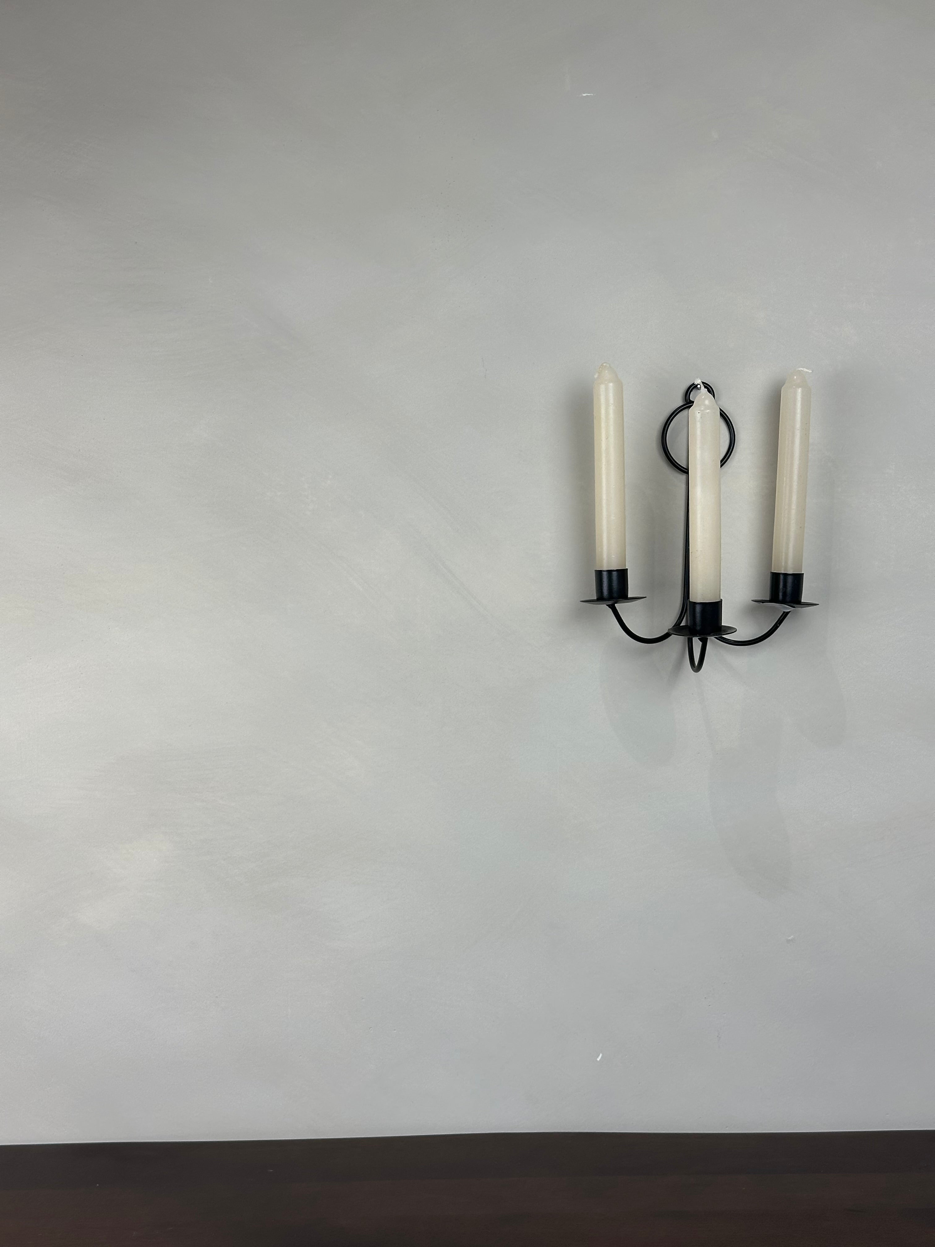 SMALL BLACK WALL SCONCE