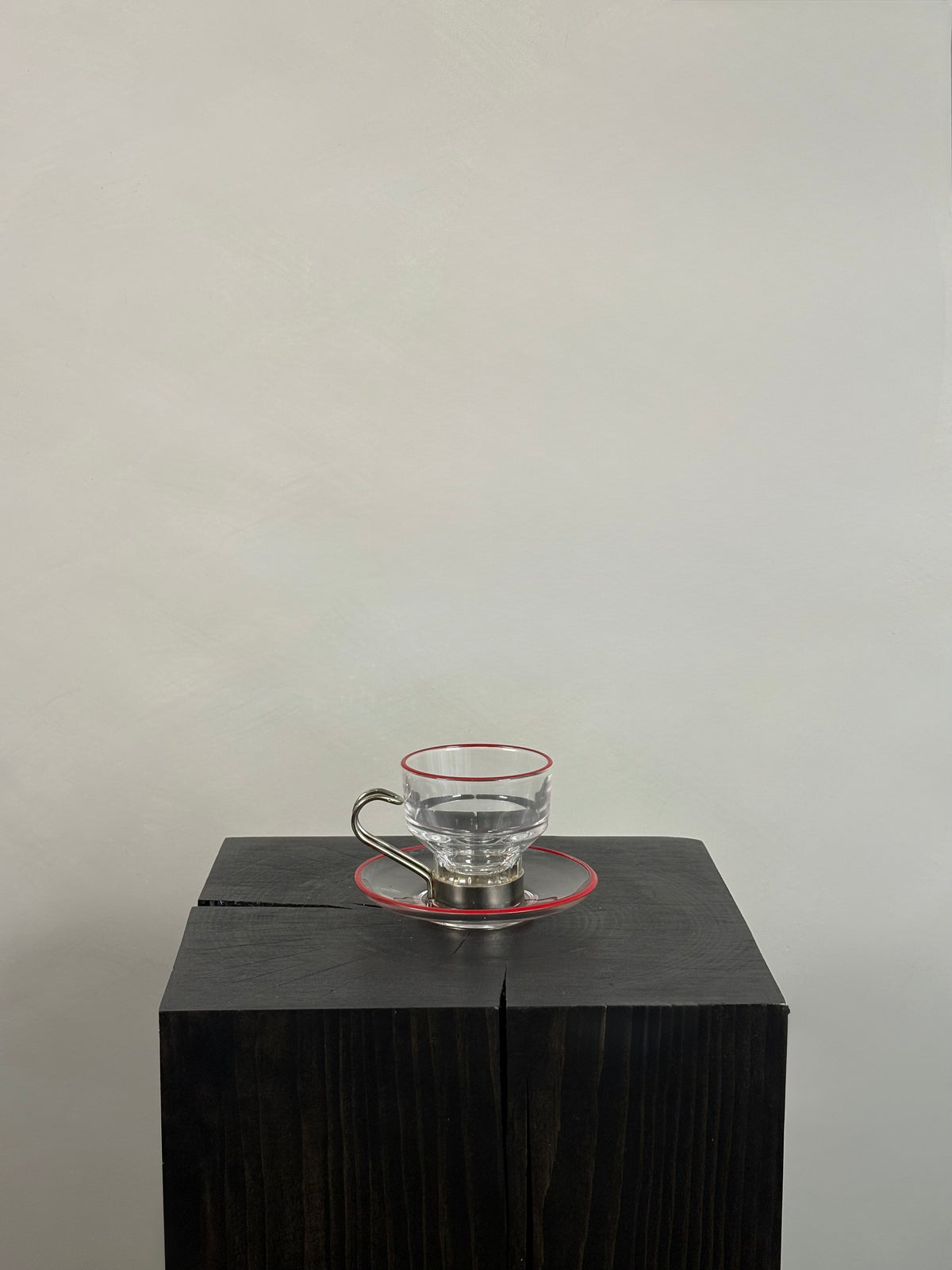 RED RIMMED TEA SET