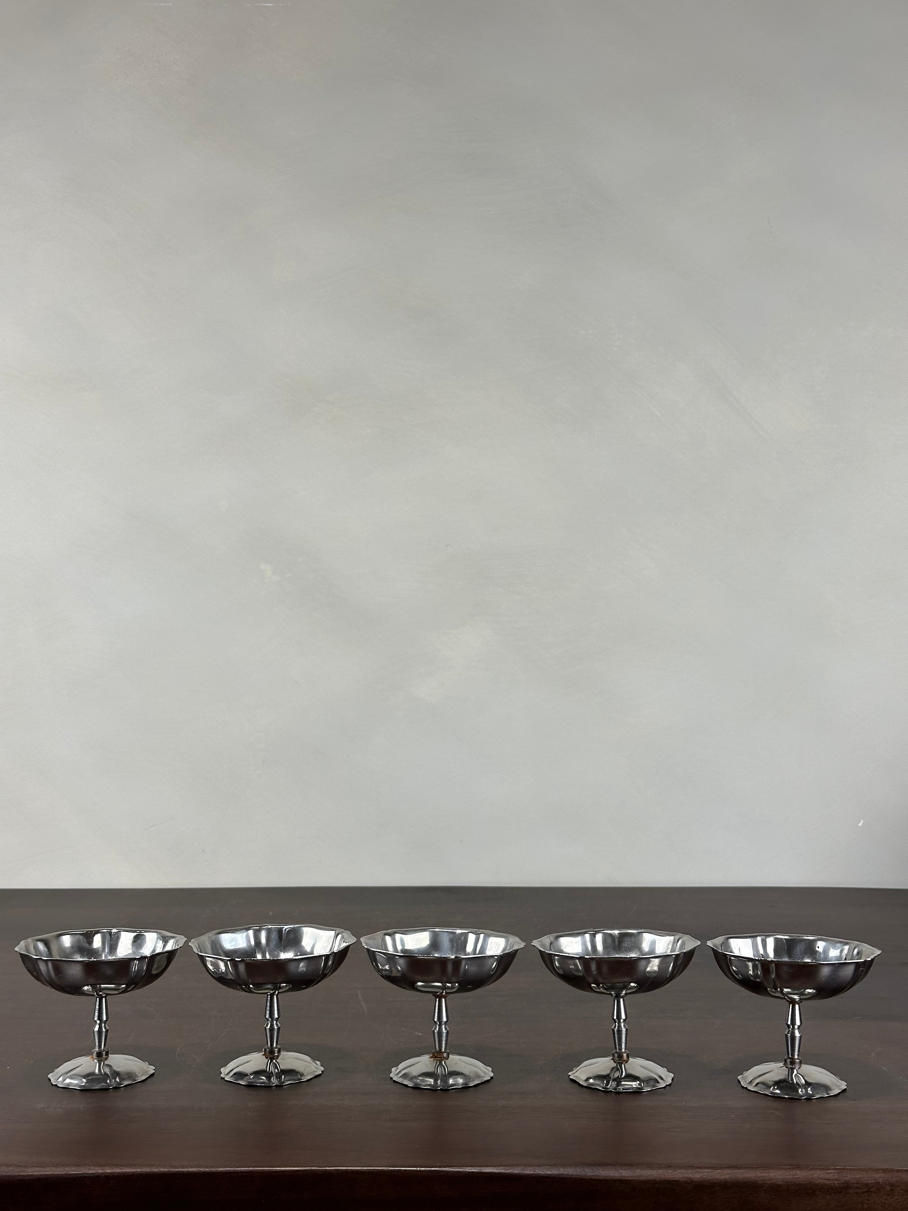 CHROME COCKTAIL GLASS