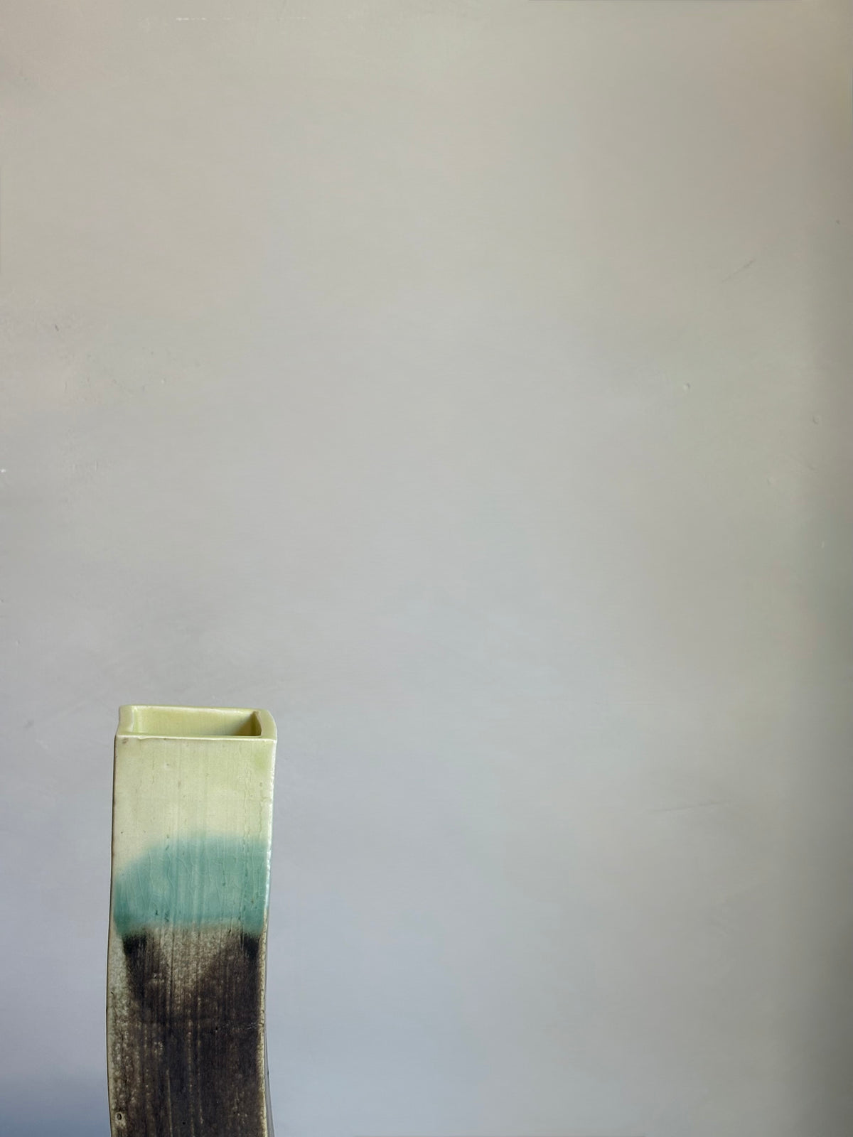 MULTI-TONED RECTANGULAR VASE