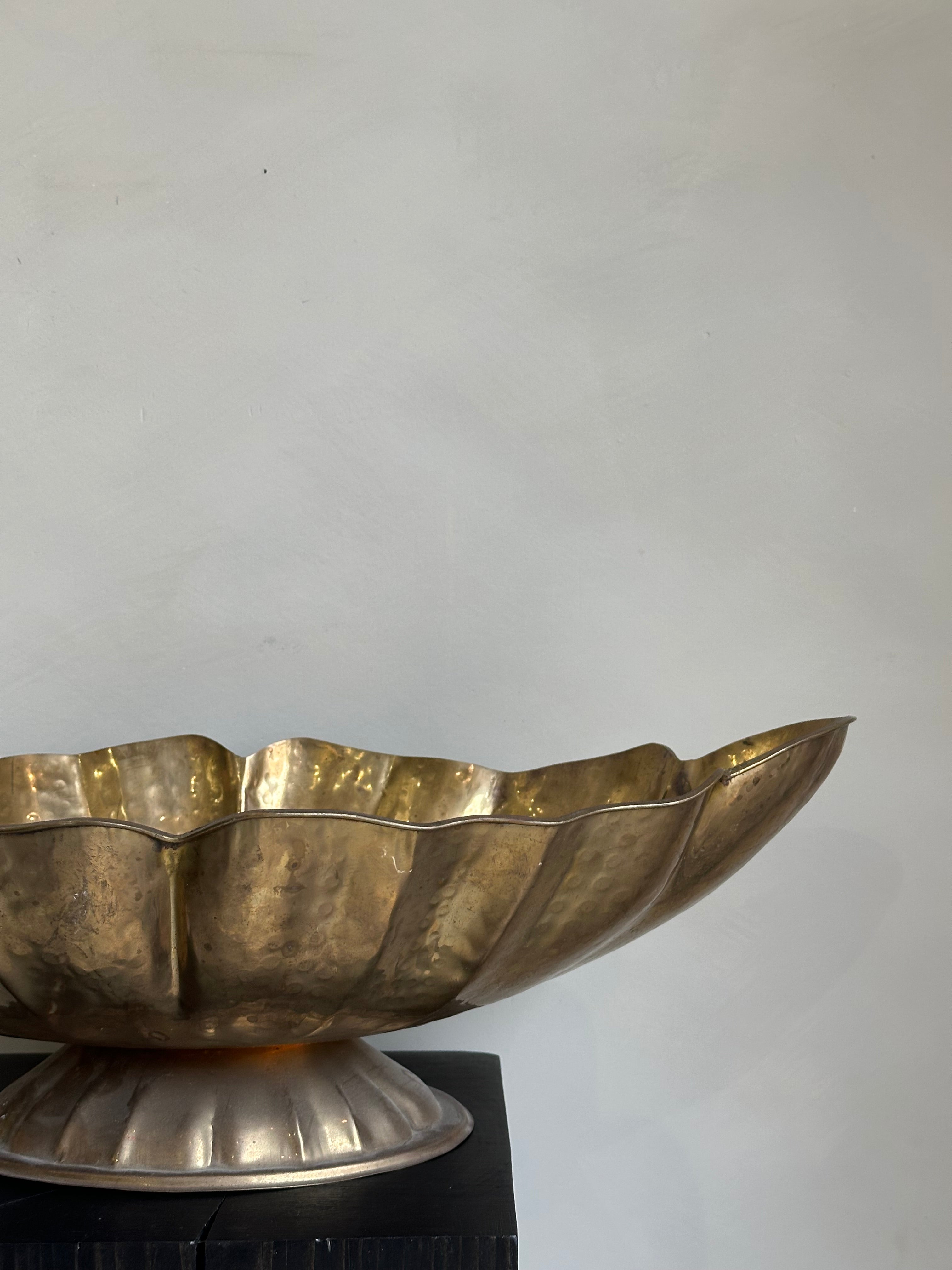 BRASS PEDESTAL TRAY