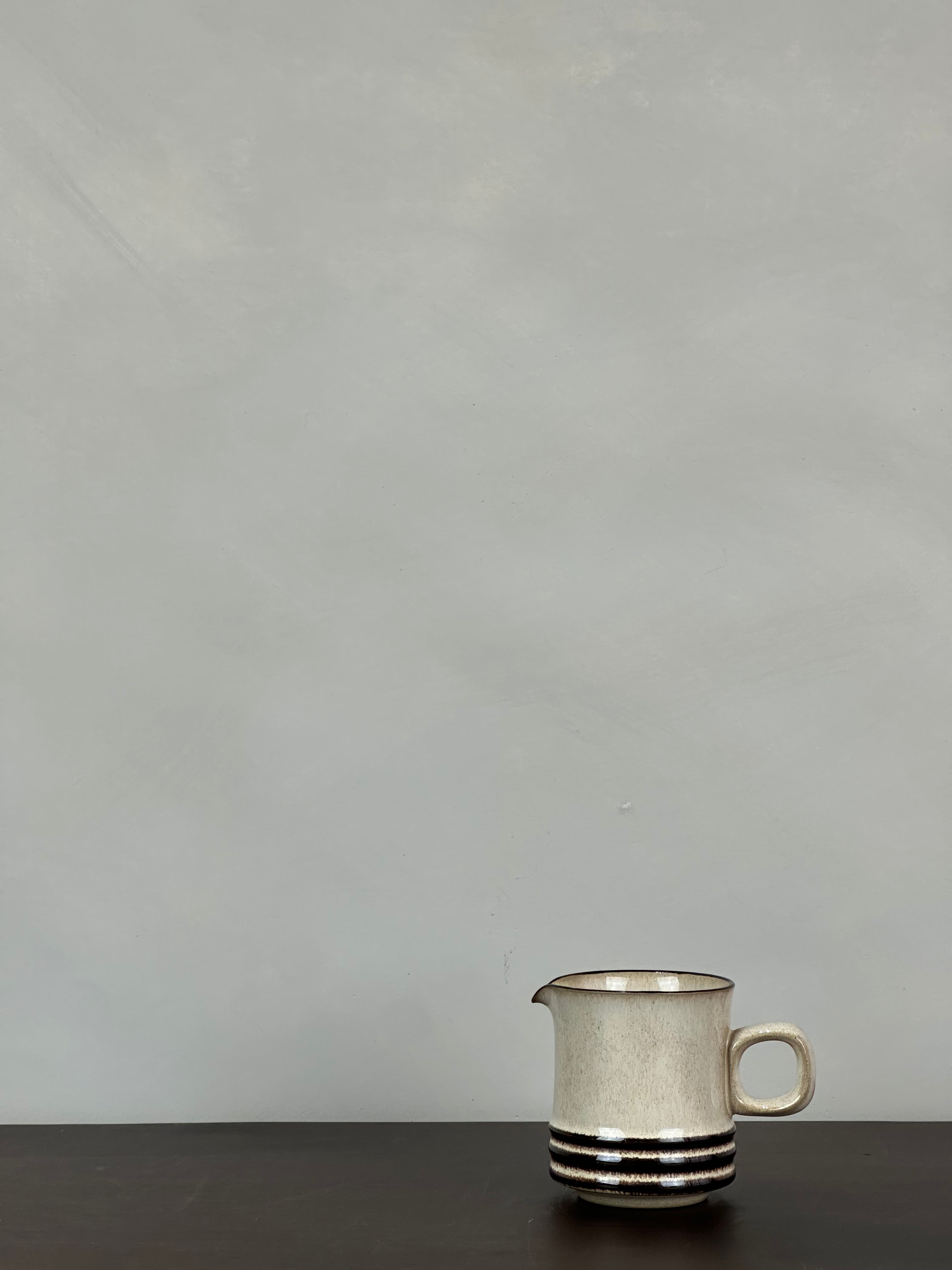 BROWN STRIPED MILK PITCHER