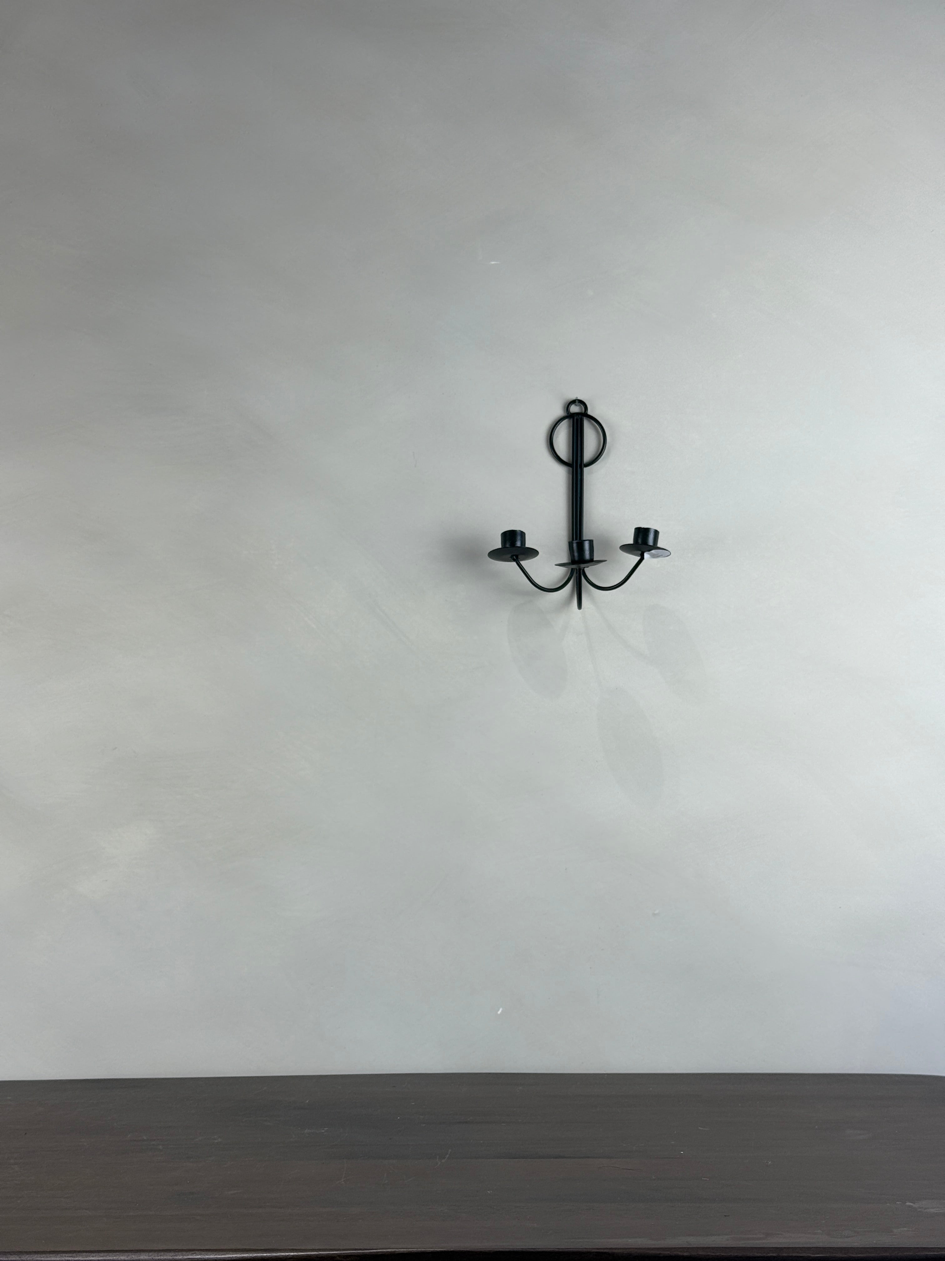 SMALL BLACK WALL SCONCE