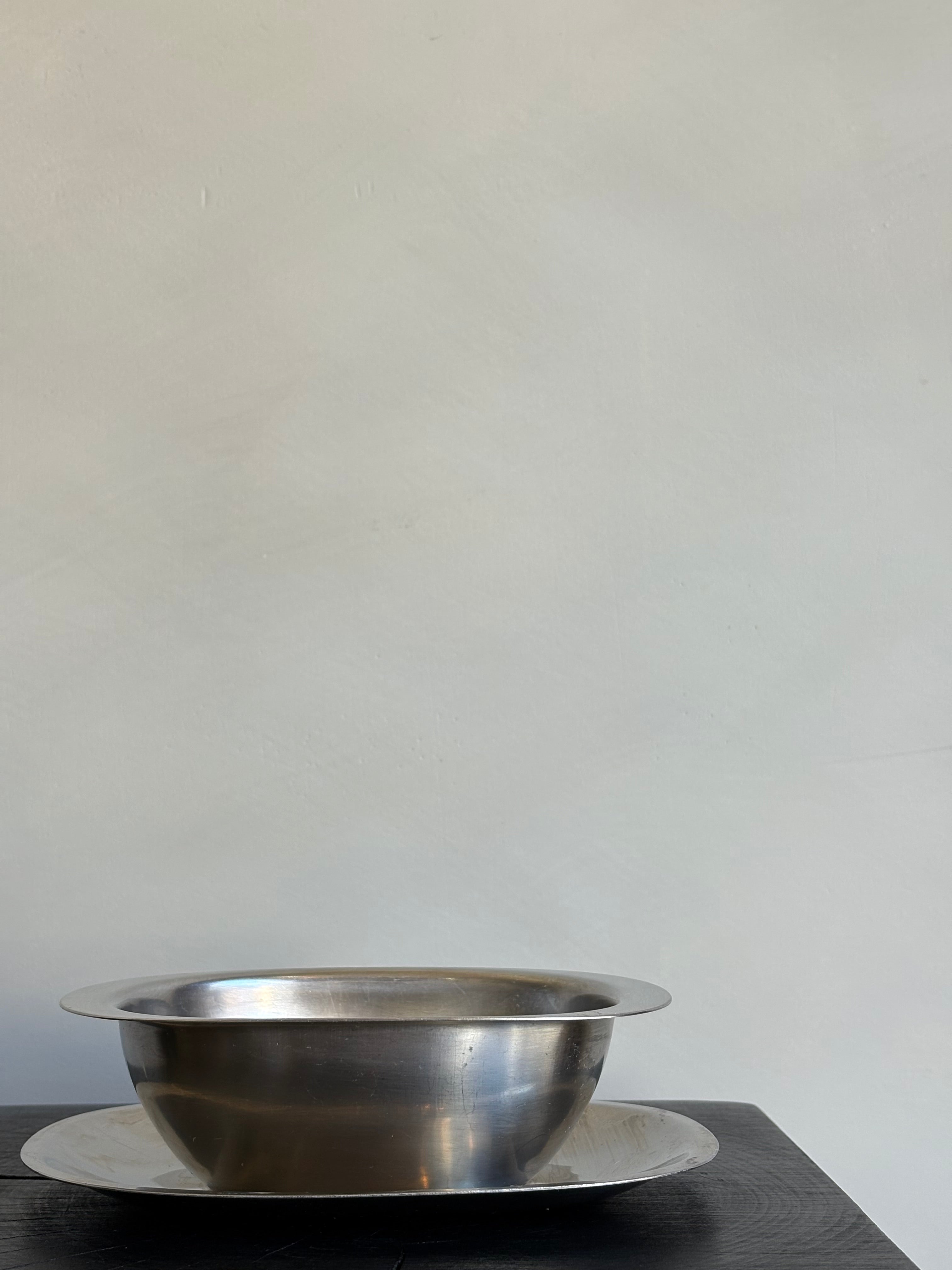 SMALL CHROME SERVING DISH