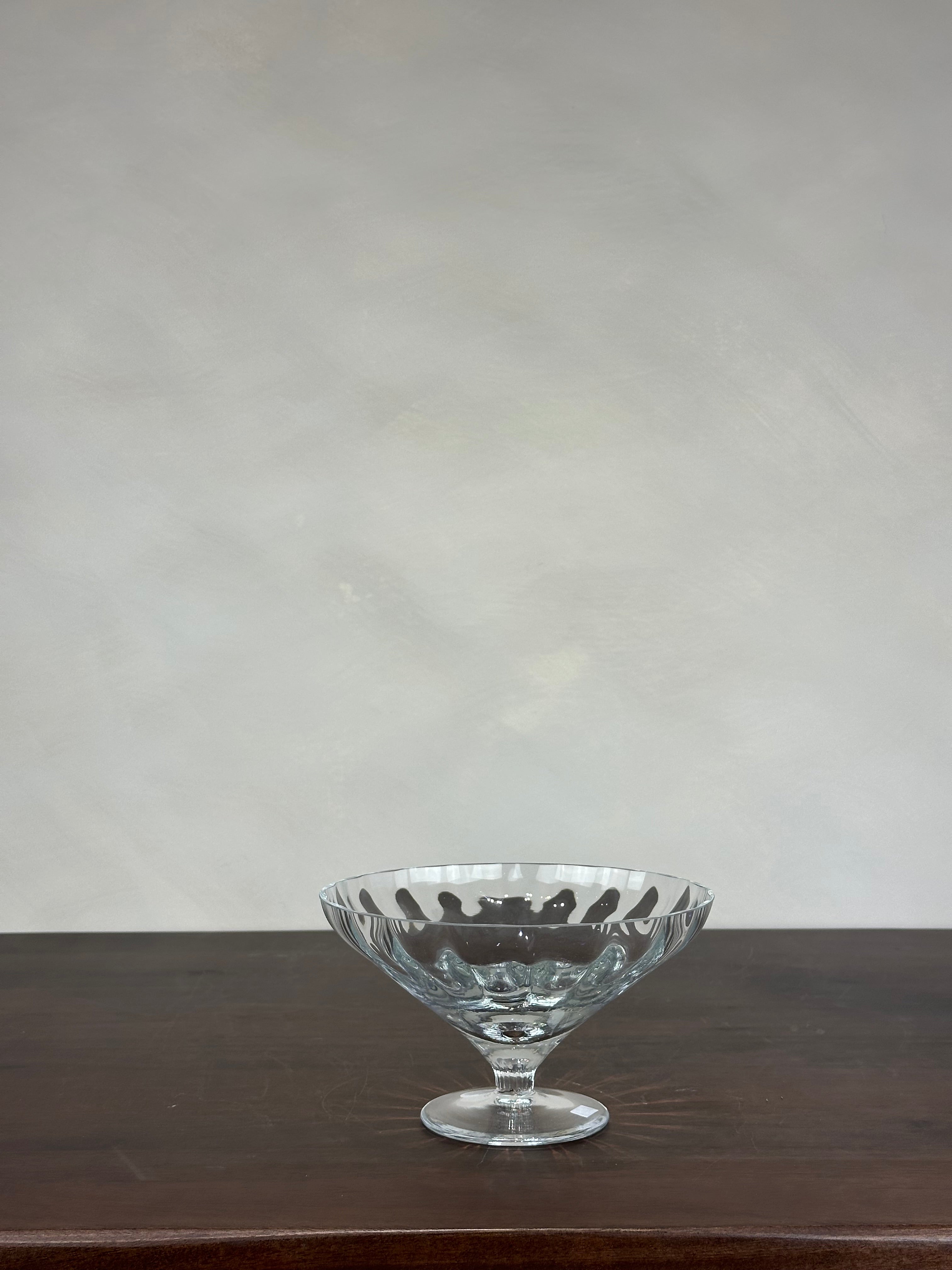 GLASS PEDESTAL BOWL