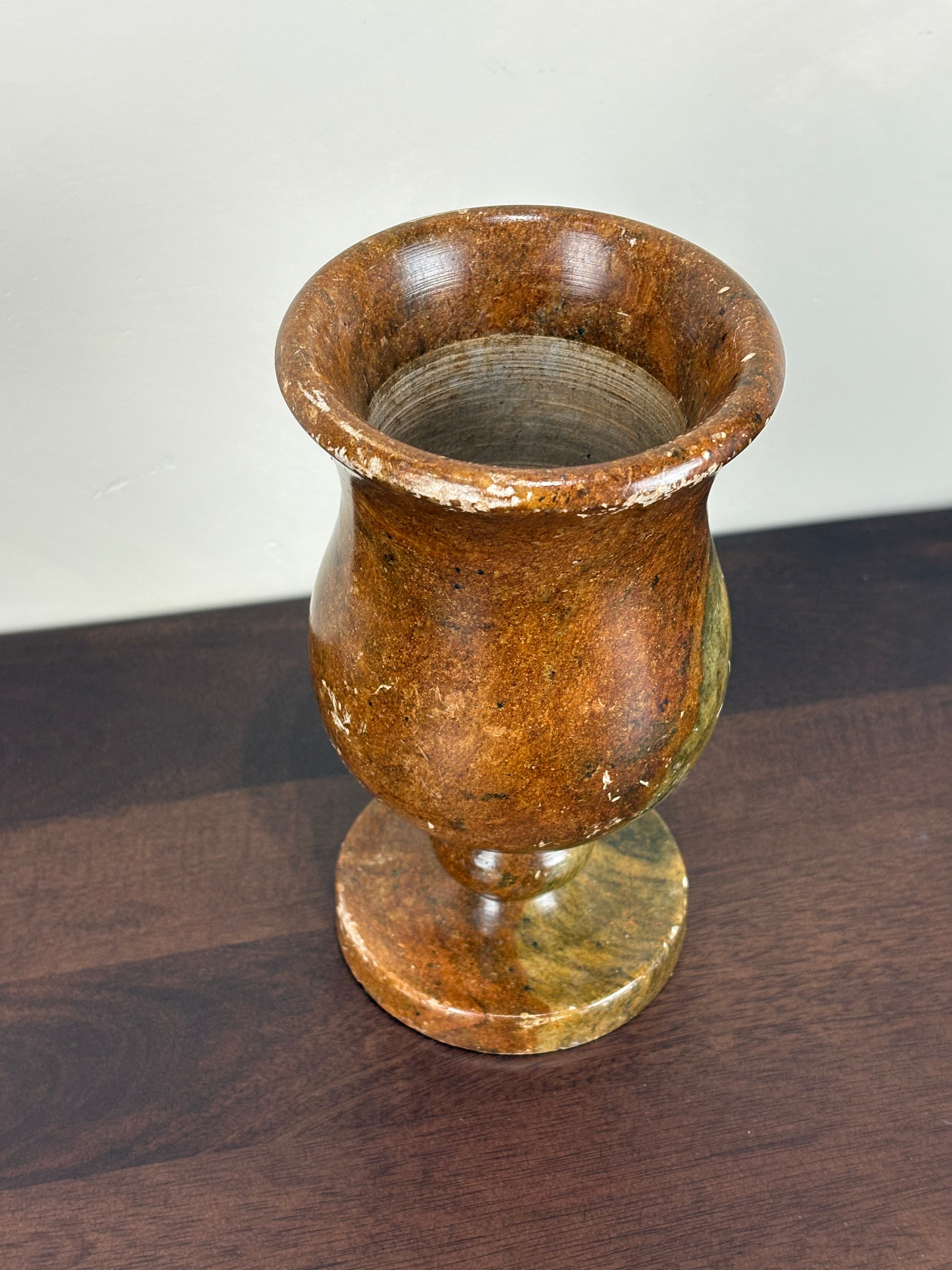 PEDESTAL STONE VASE