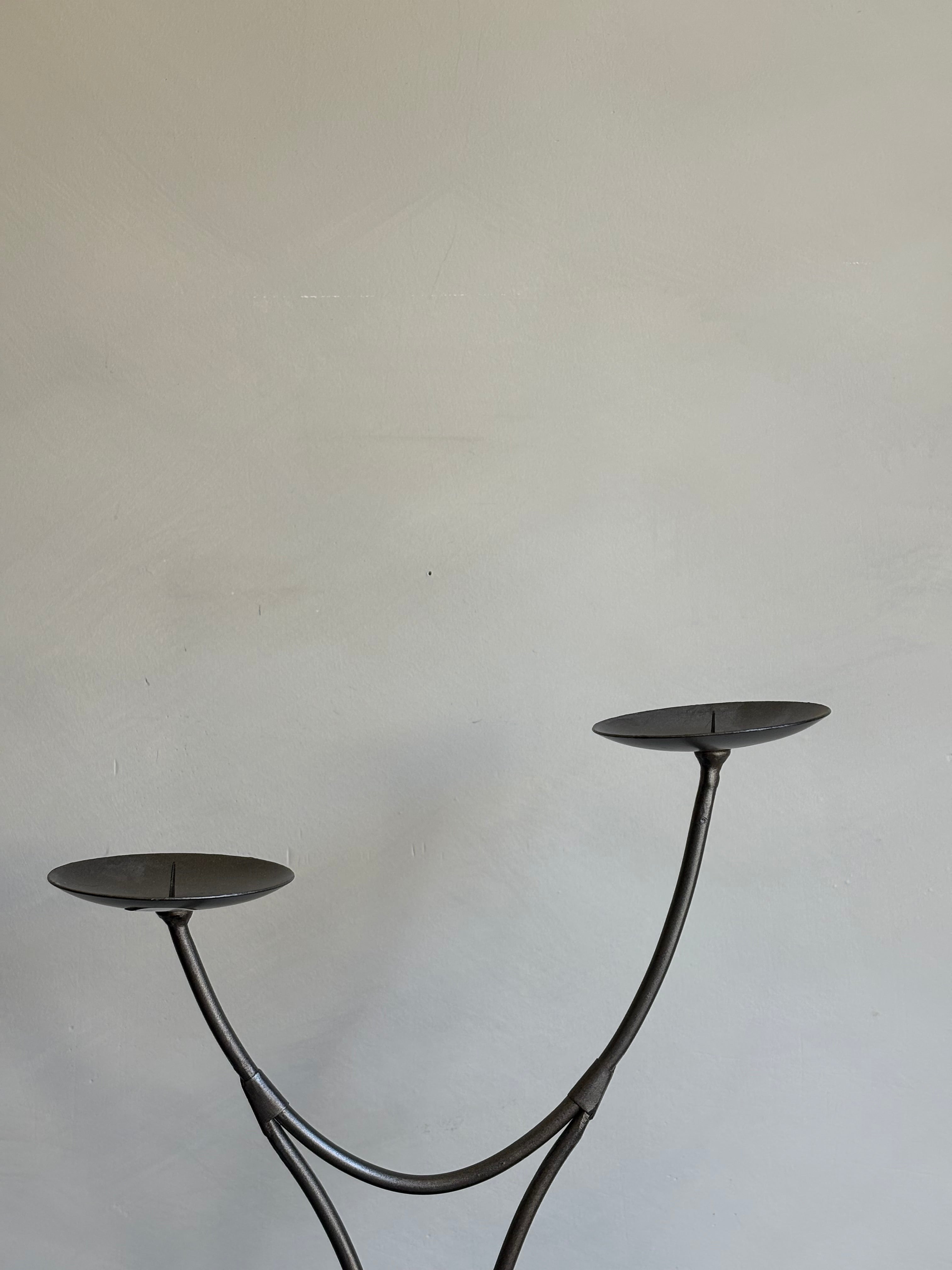WROUGHT IRON CANDEL HOLDER