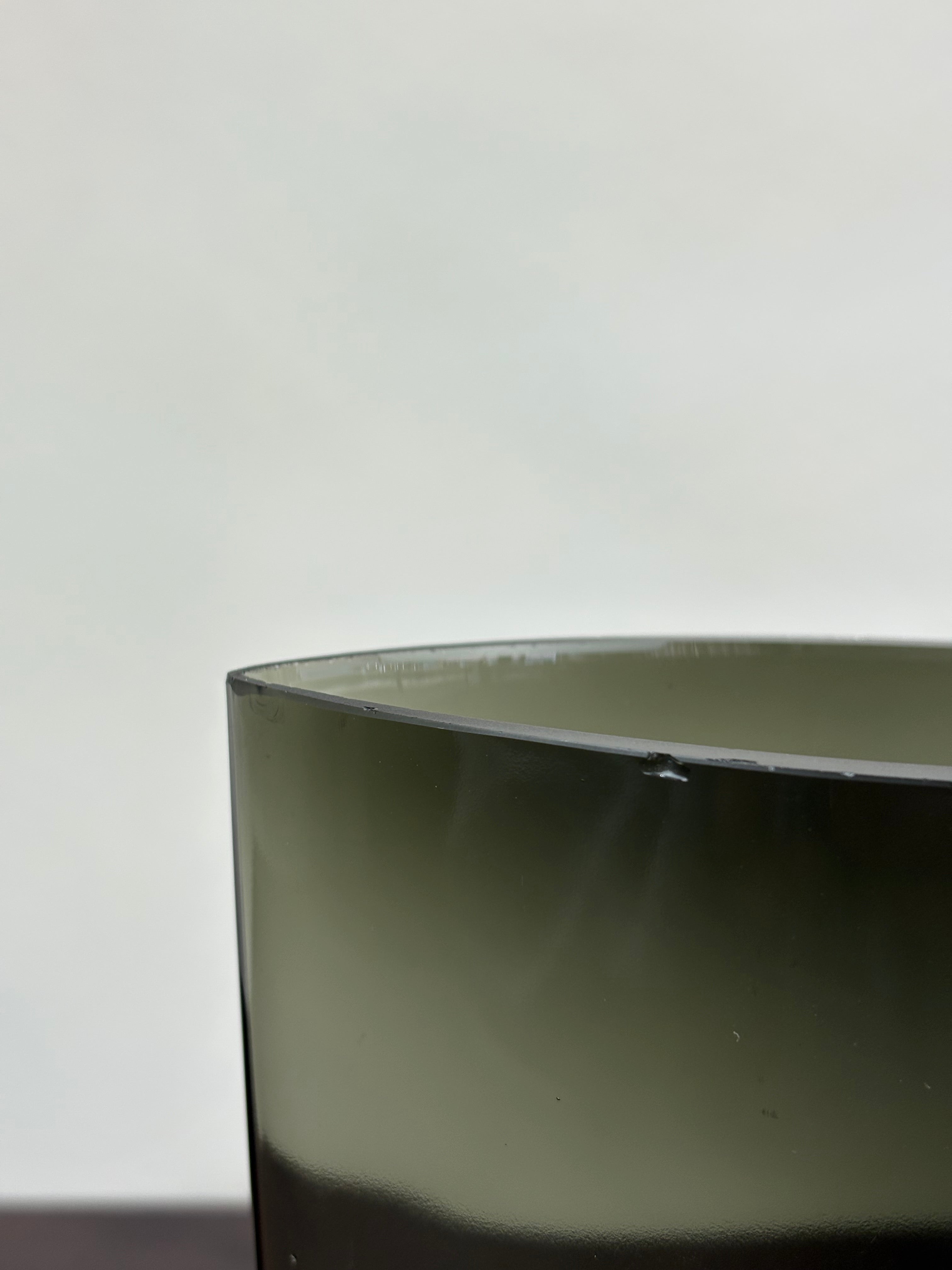 GREEN GLASS VASE