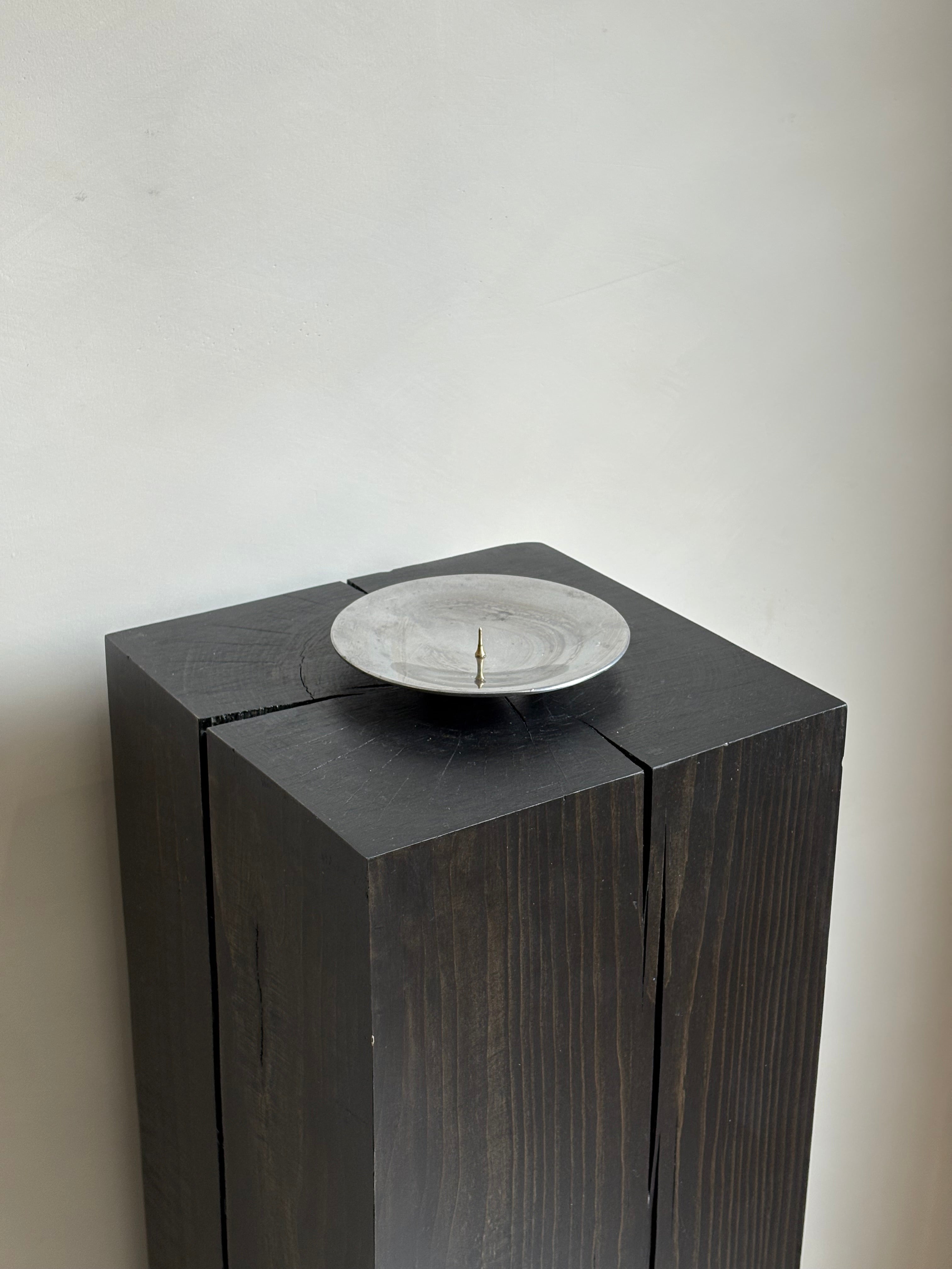 CHROME CANDLE HOLDER