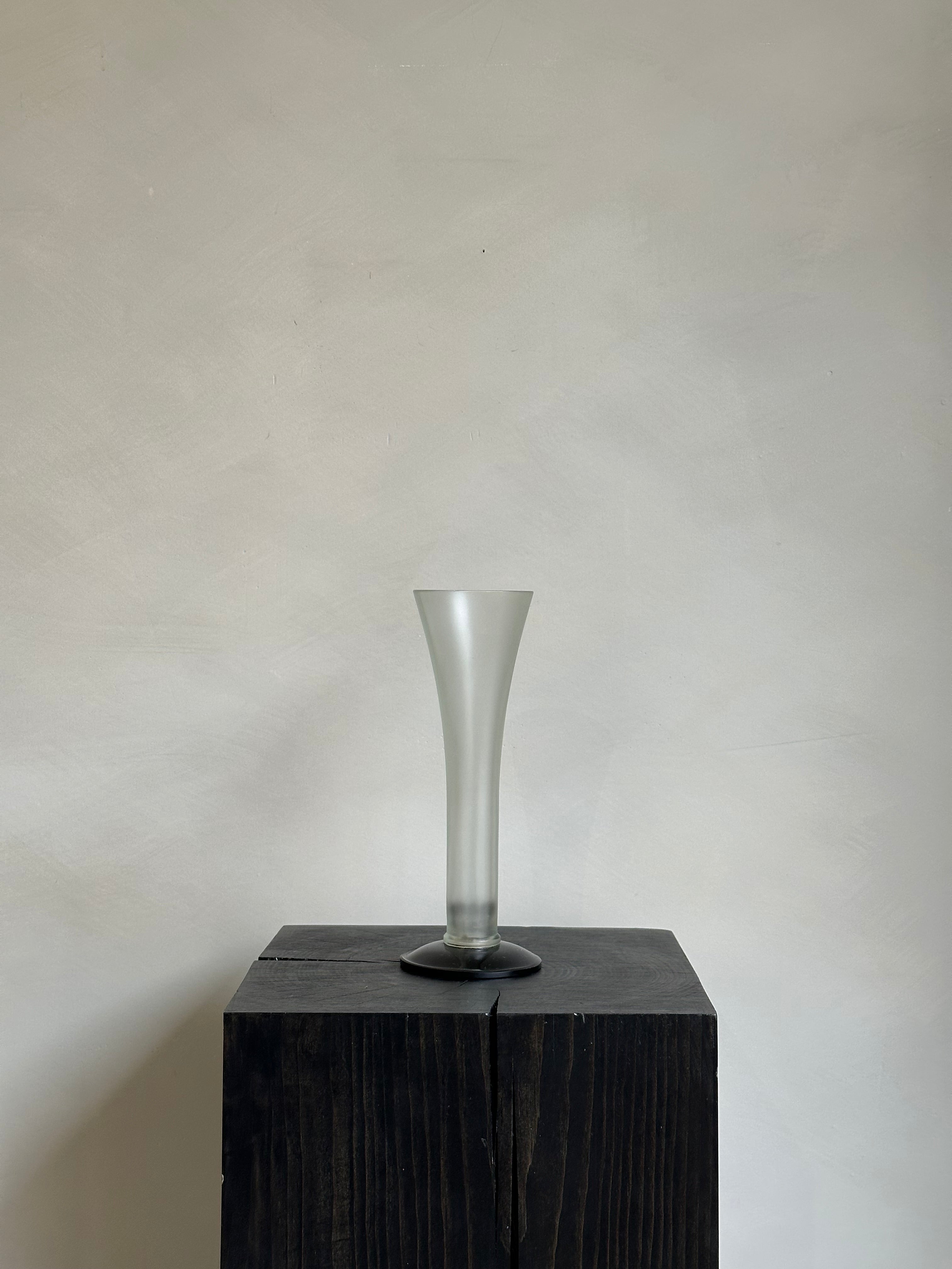 FROSTED FLUTE VASE
