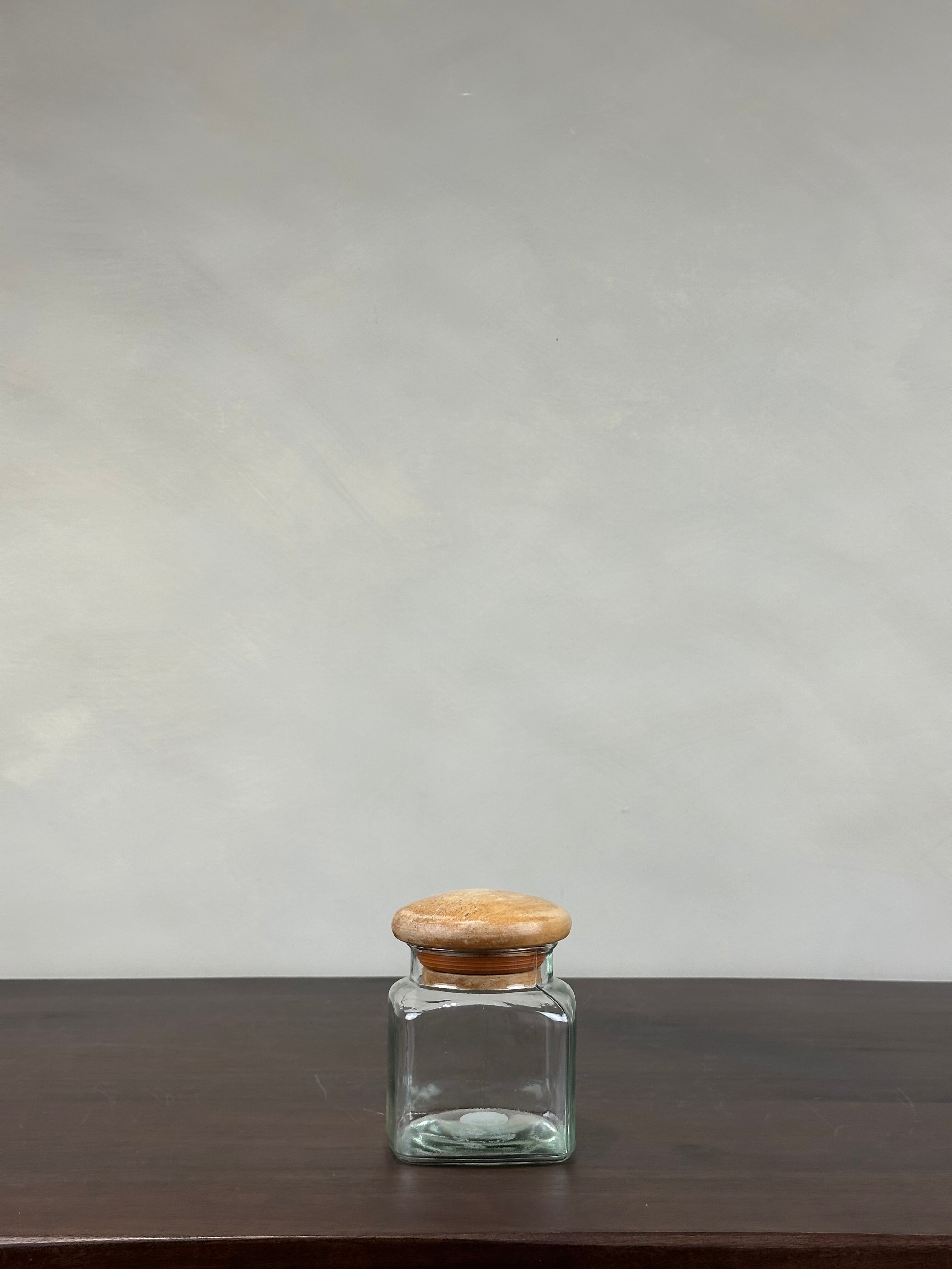 SMALL GLASS JAR