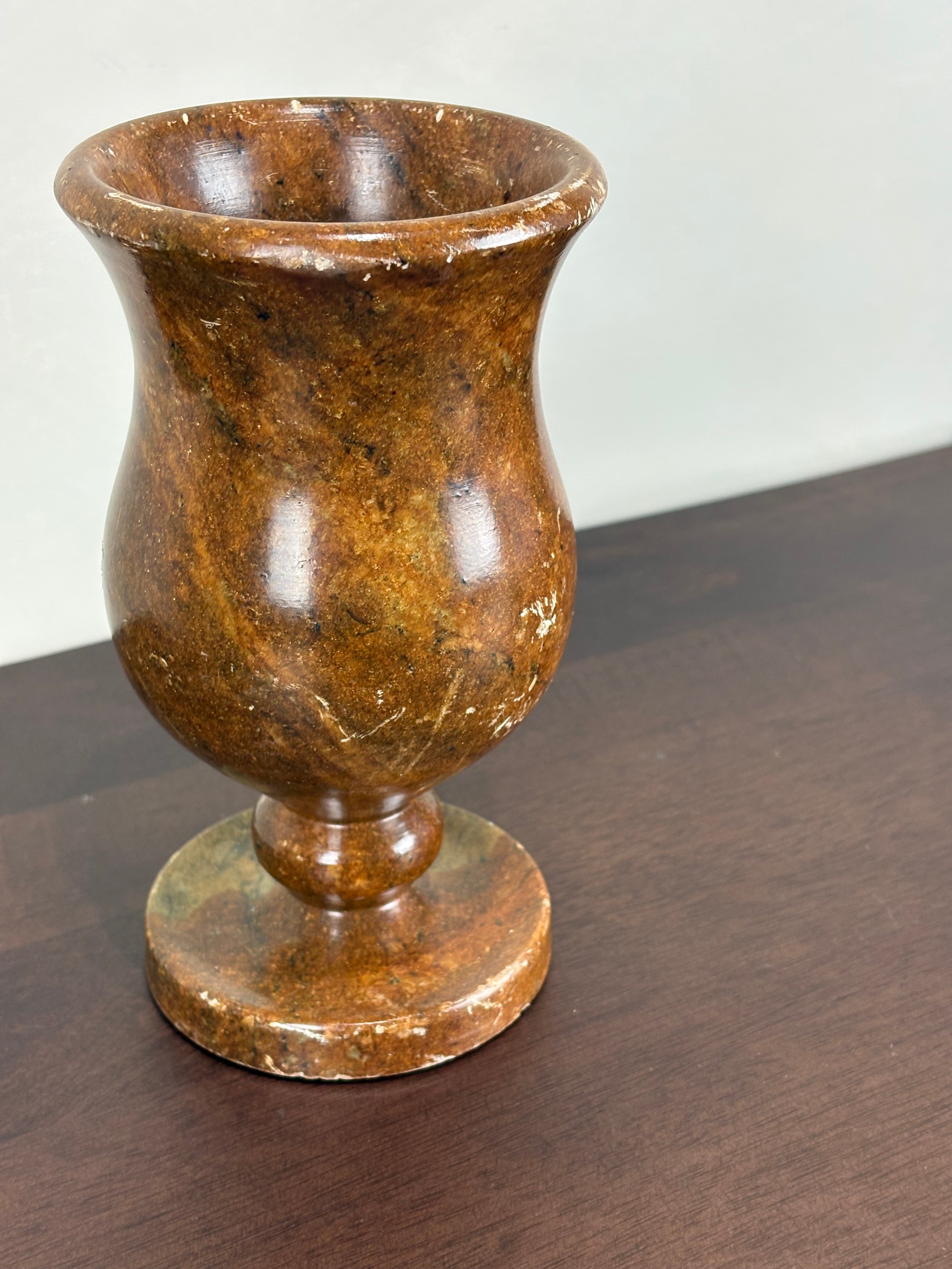 PEDESTAL STONE VASE