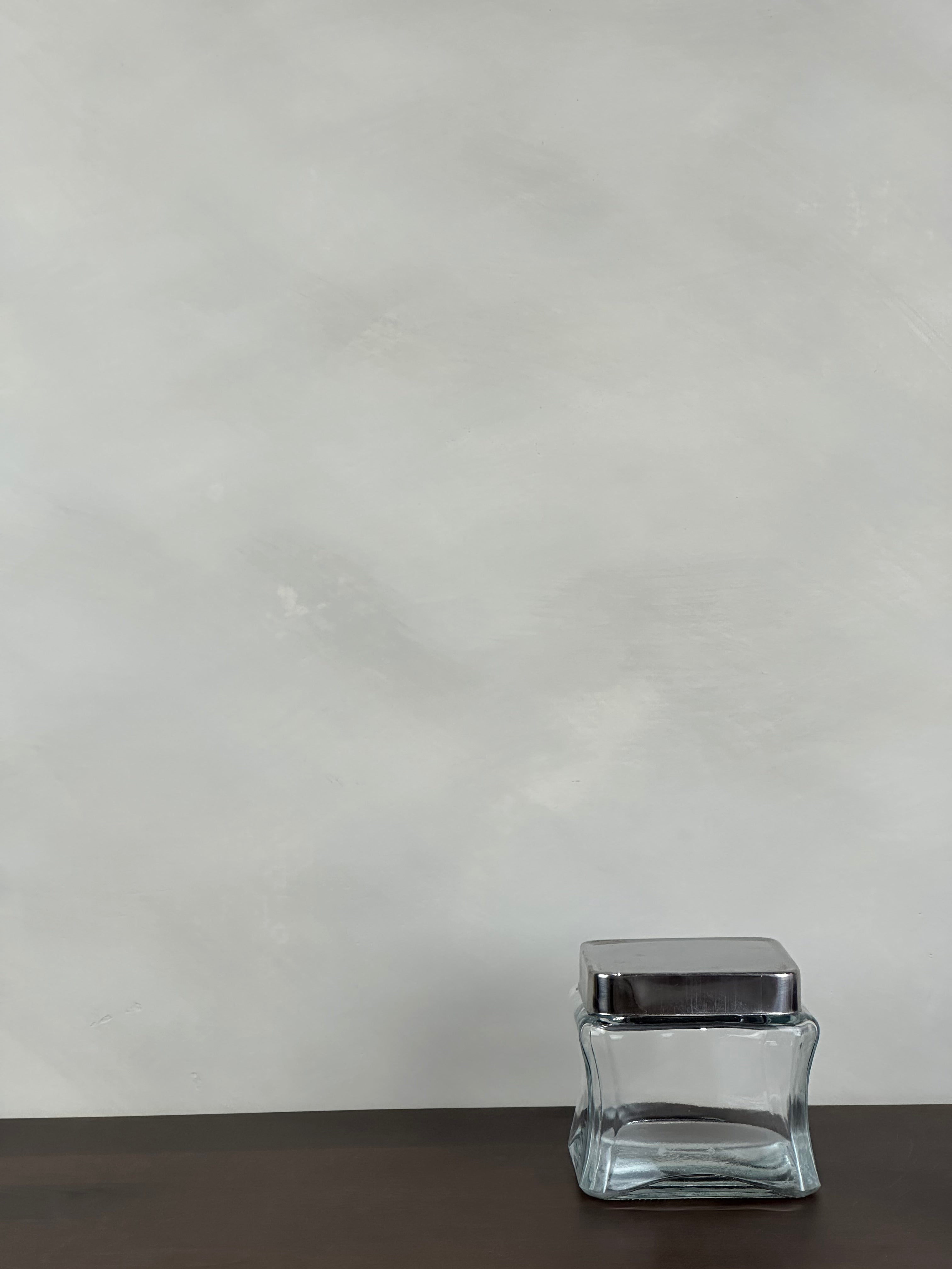 SQUARE GLASS JAR - X/SMALL