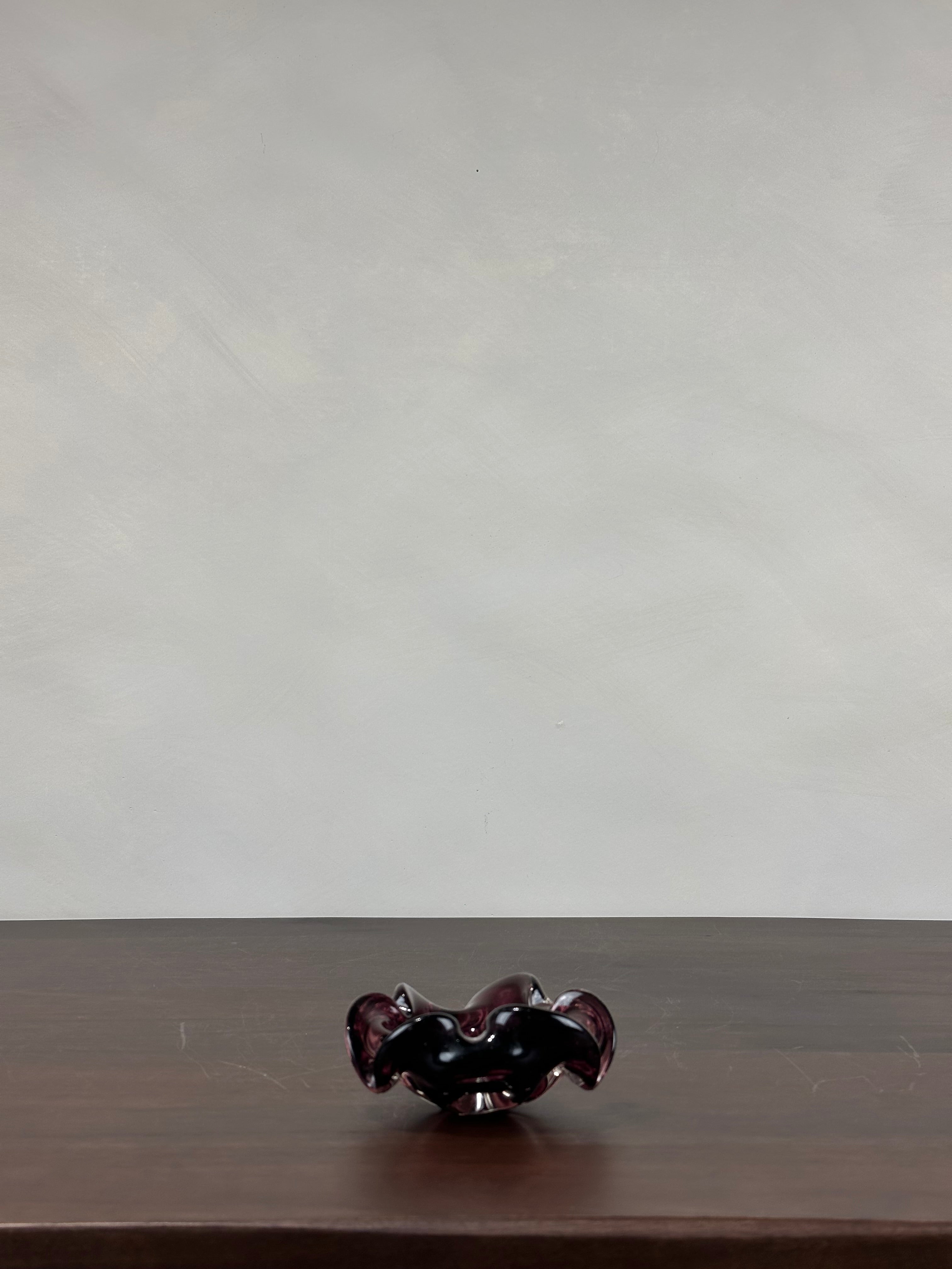 FLORAL GLASS DISH