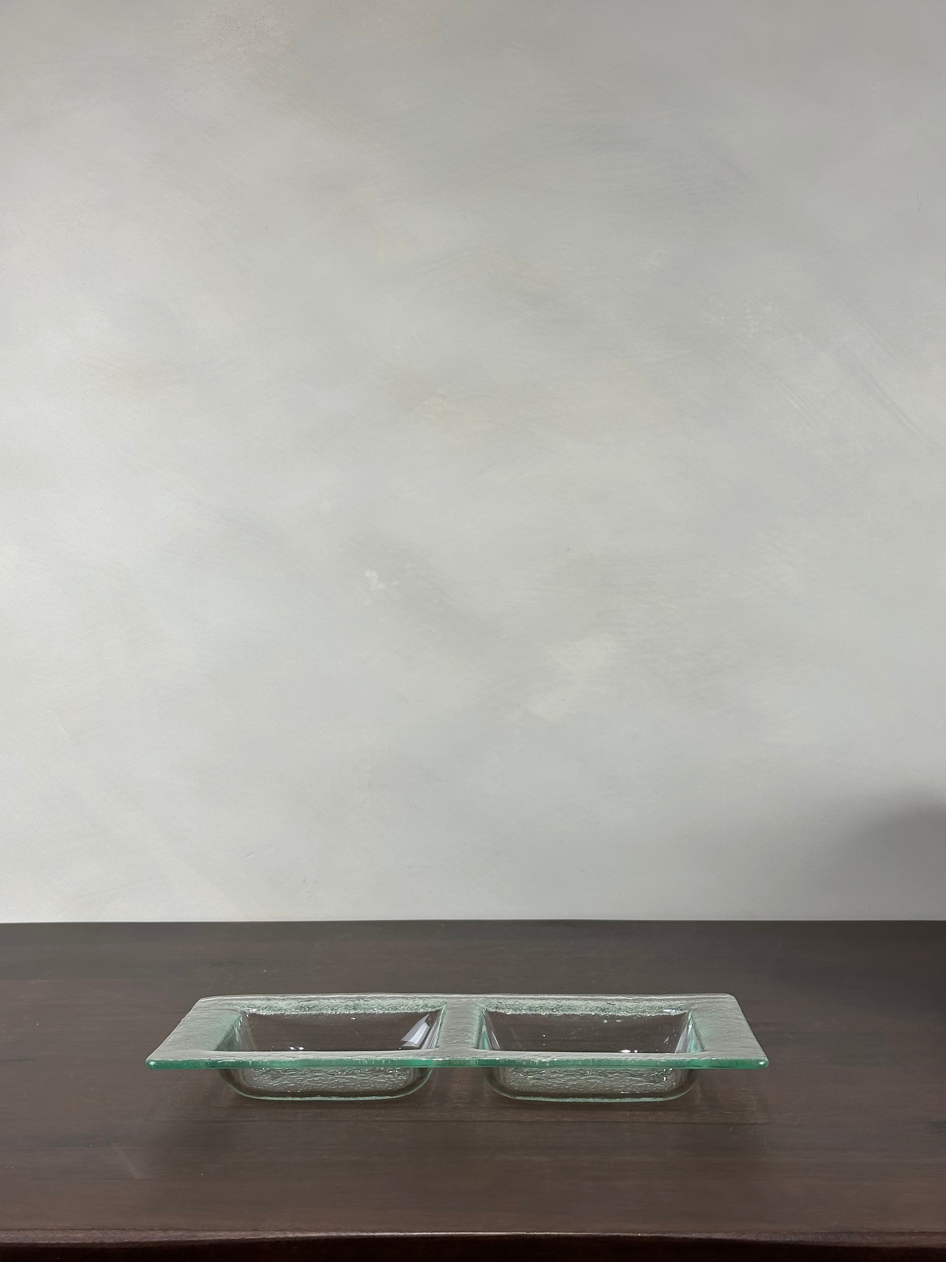 GLASS SERVING DISH