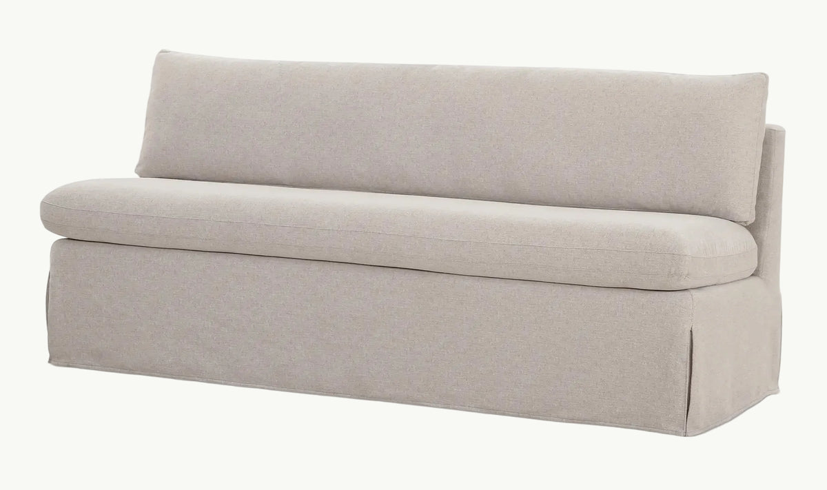 THE ALORA SLIPCOVER DINING BENCH