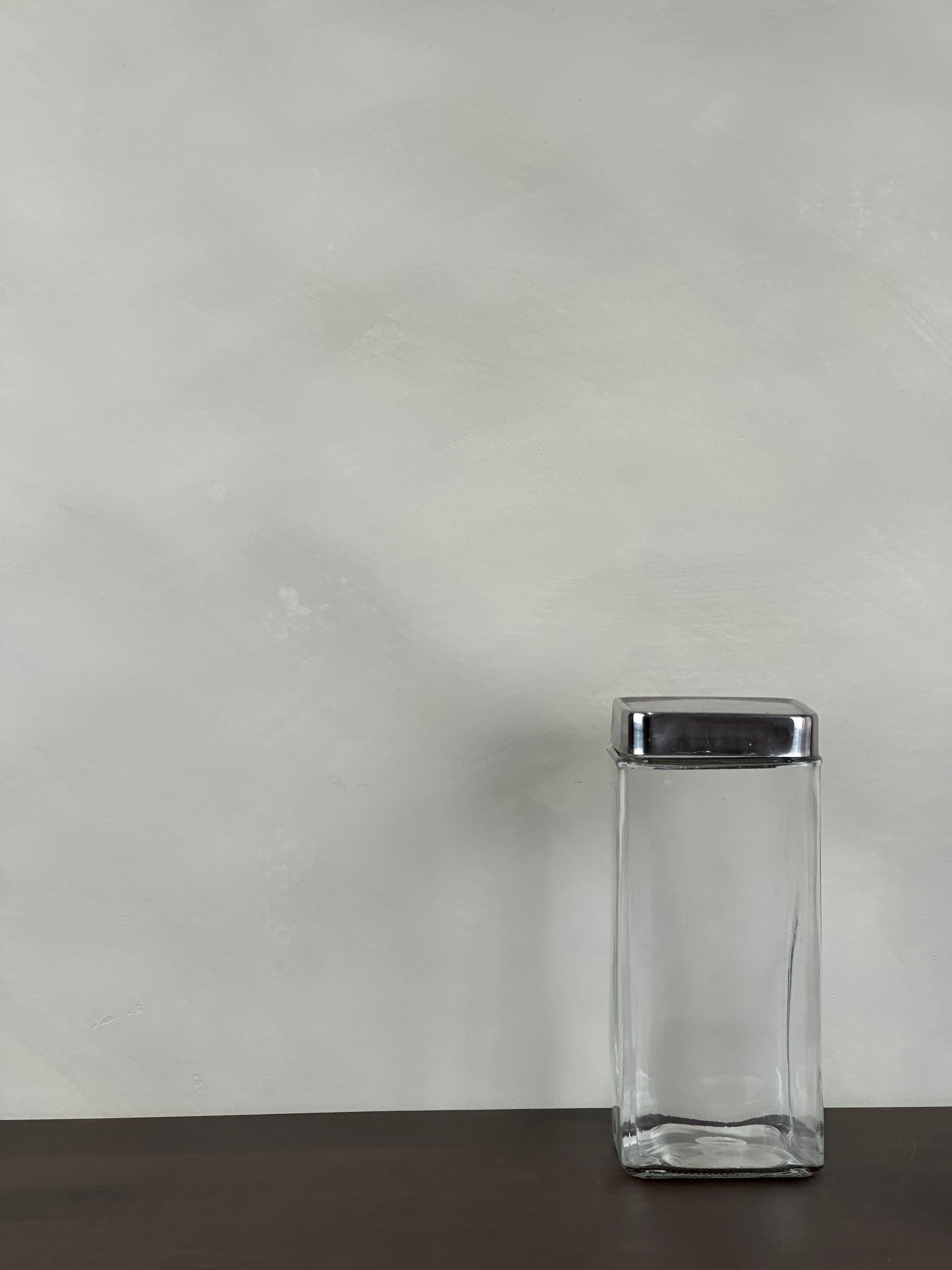 SQUARE GLASS JAR - X-LARGE