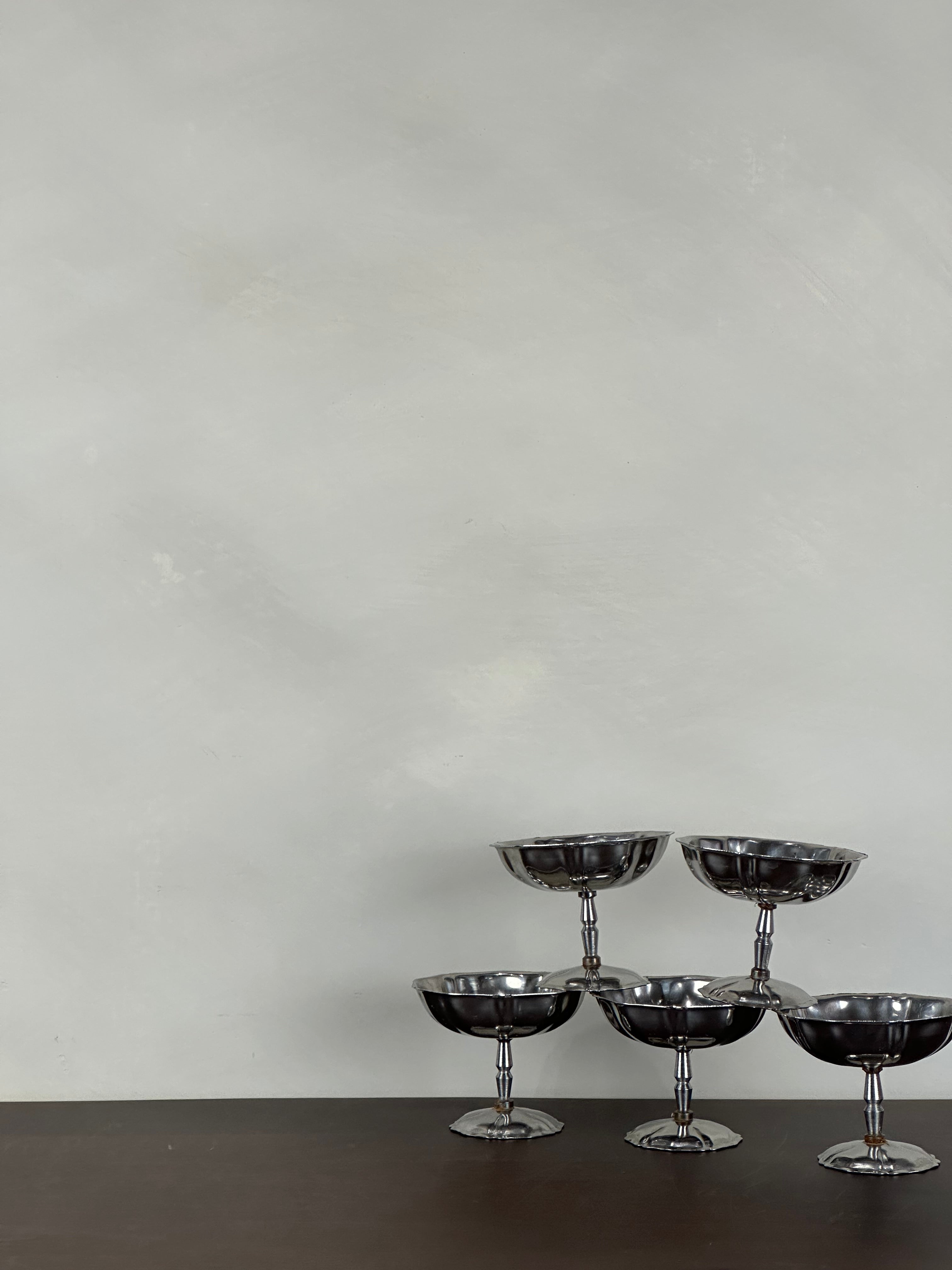 CHROME COCKTAIL GLASS