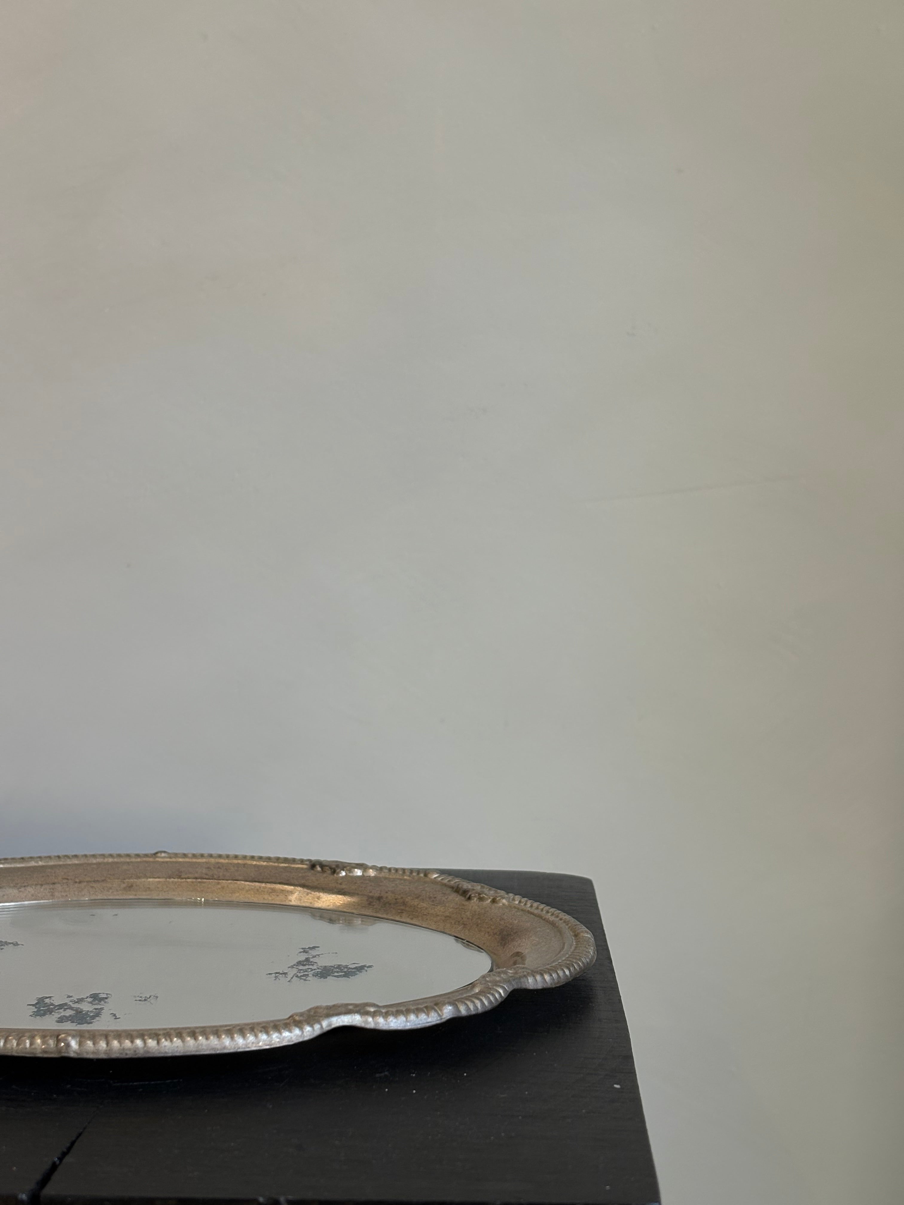 SILVER PLATED MIRROR TRAY