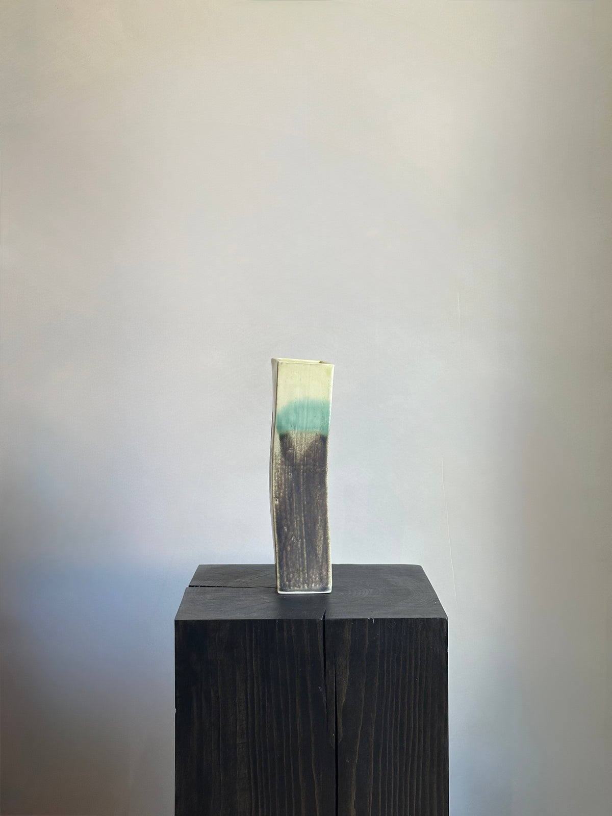 MULTI-TONED RECTANGULAR VASE