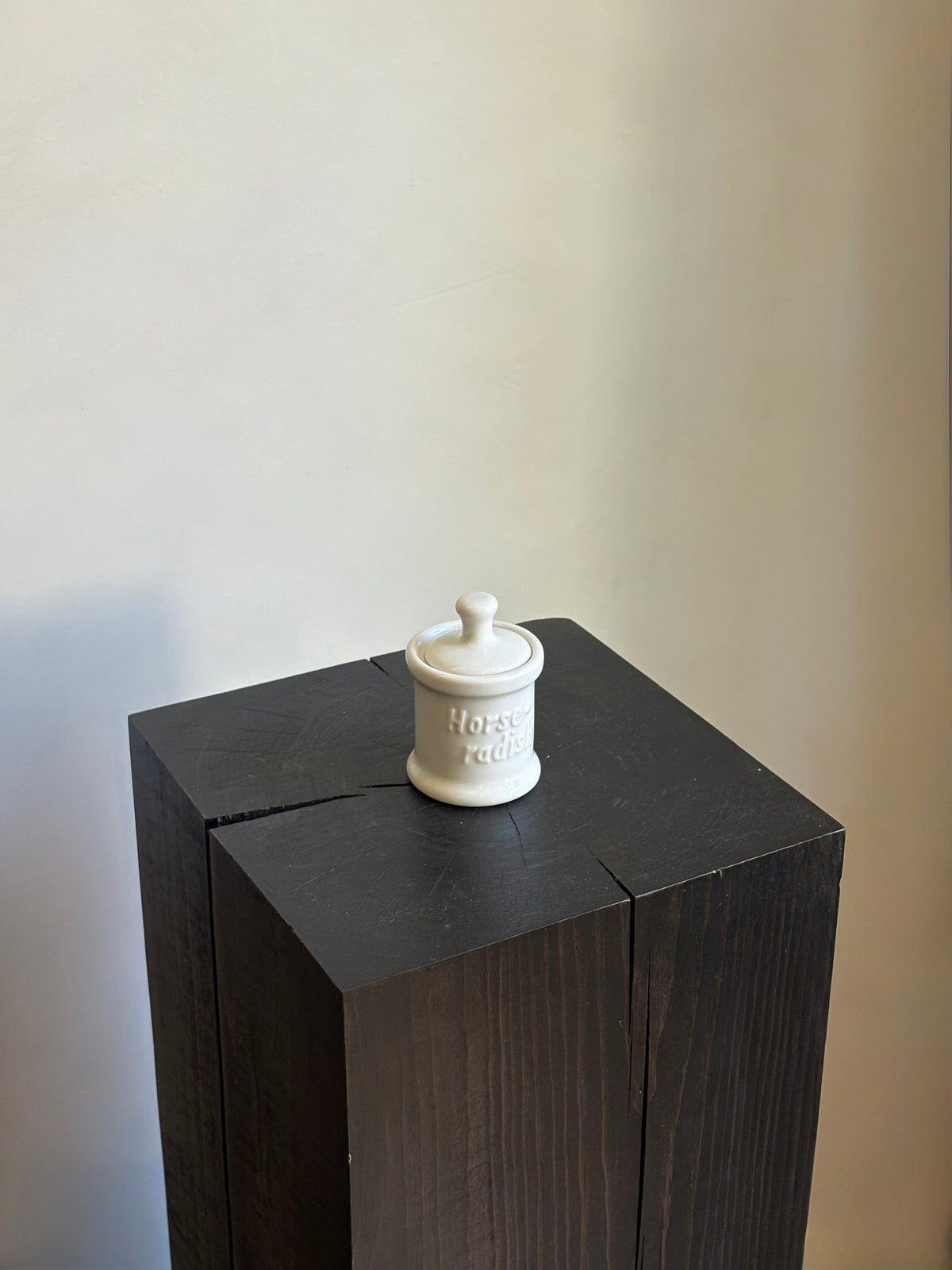 VINTAGE HORSERADISH JAR