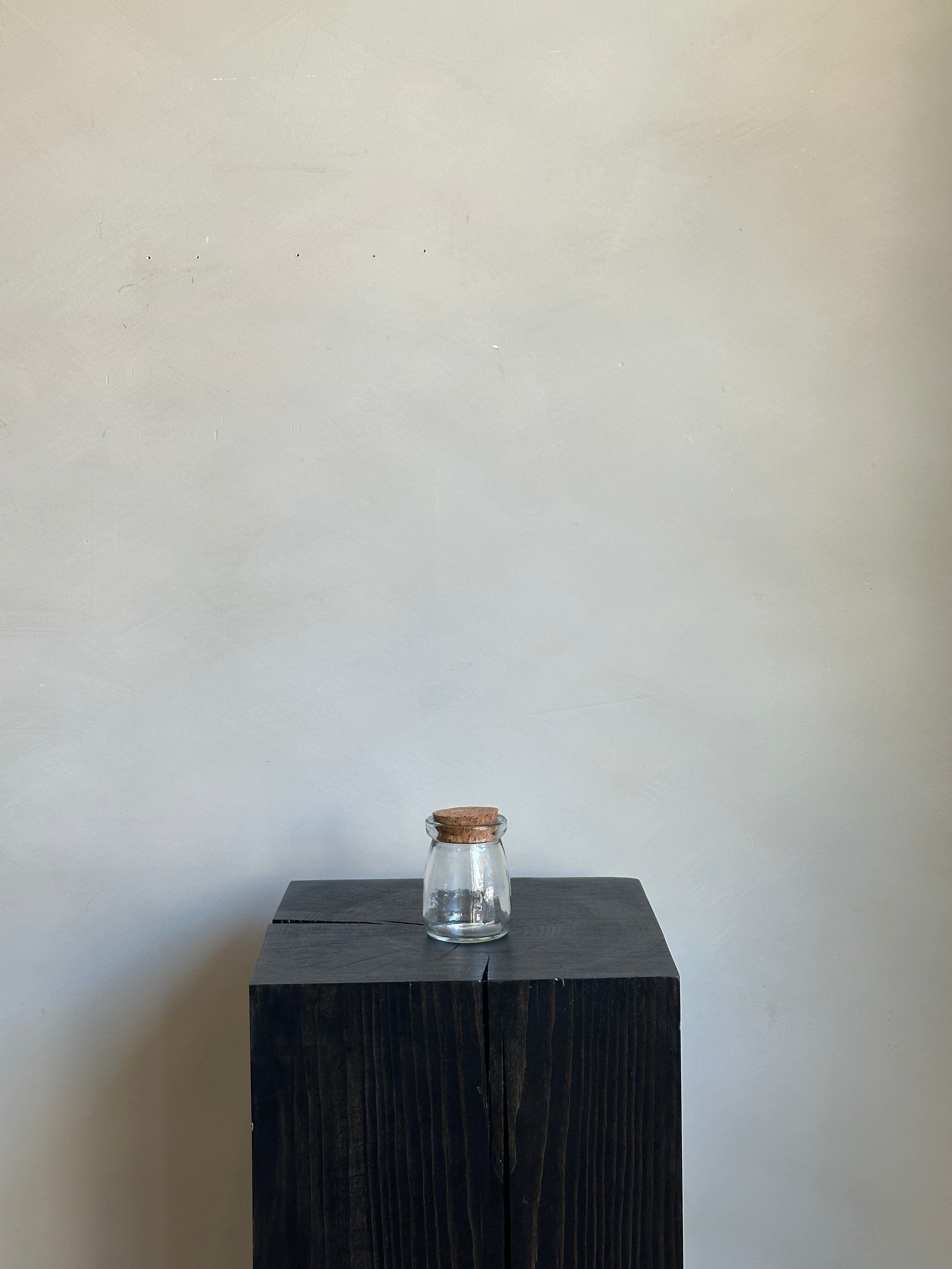 MINI GLASS JAR WITH CORK