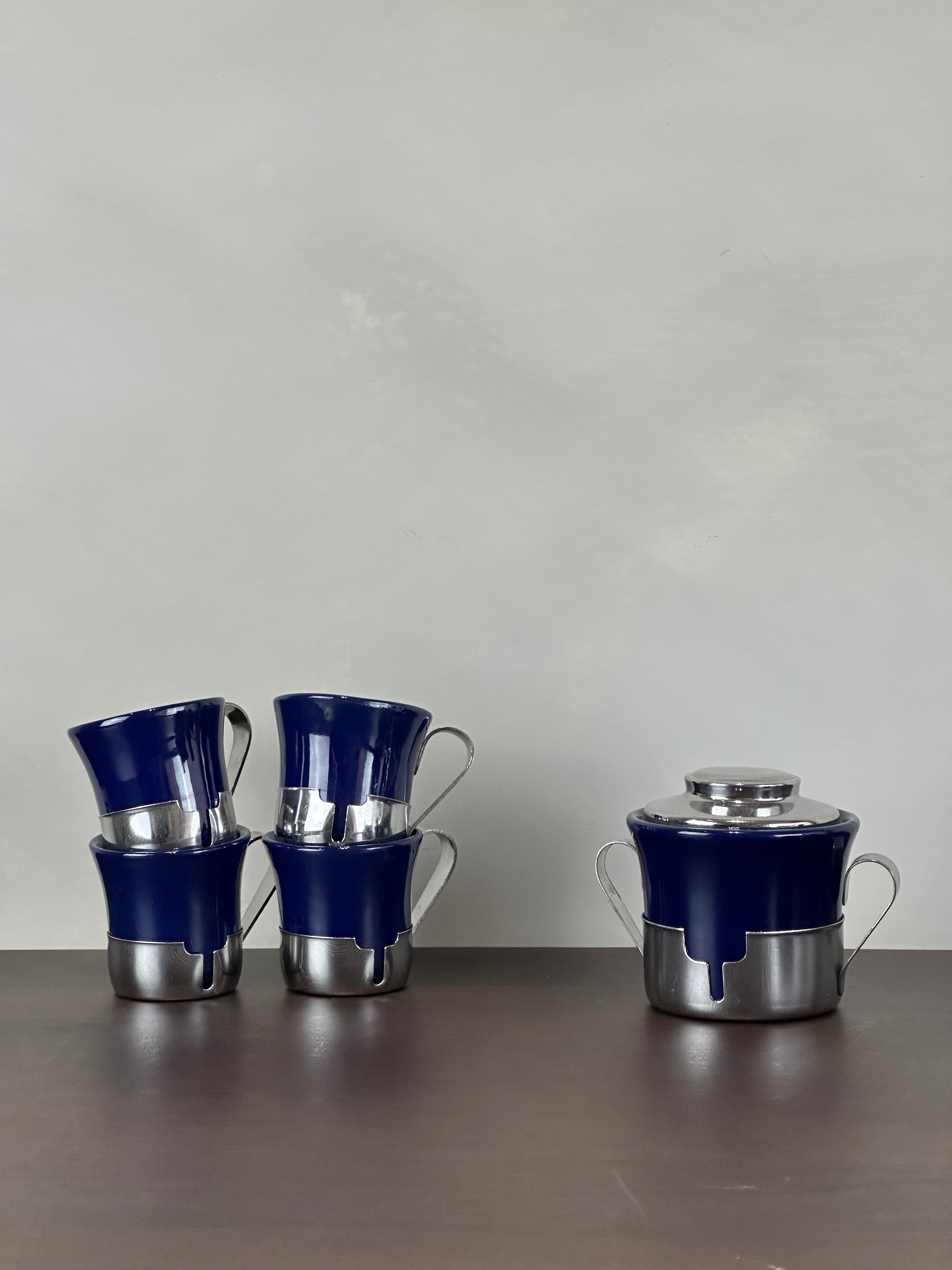 BLUE SUGAR DISH
