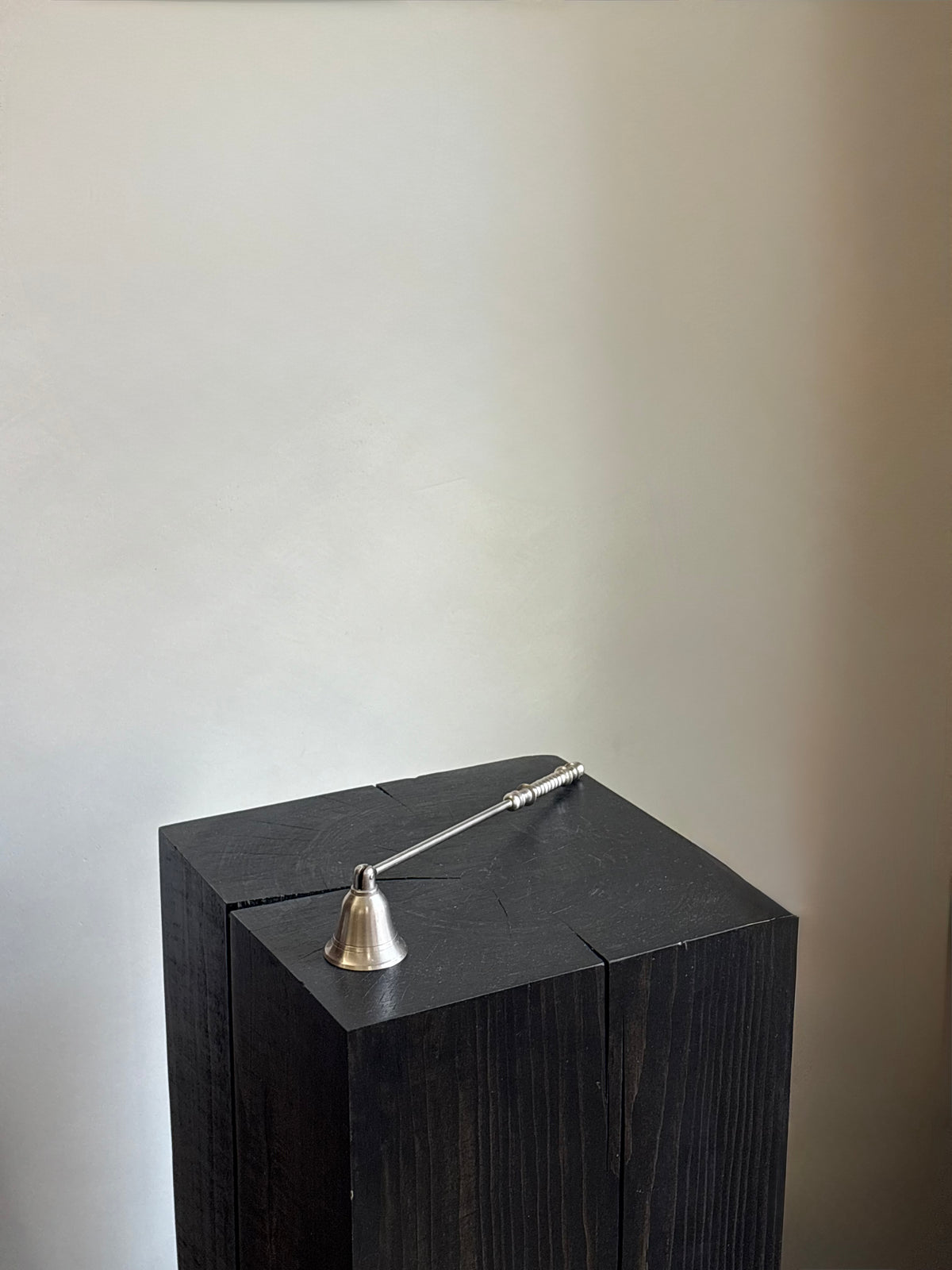 VINTAGE SILVER-TONE CANDLE SNUFFER