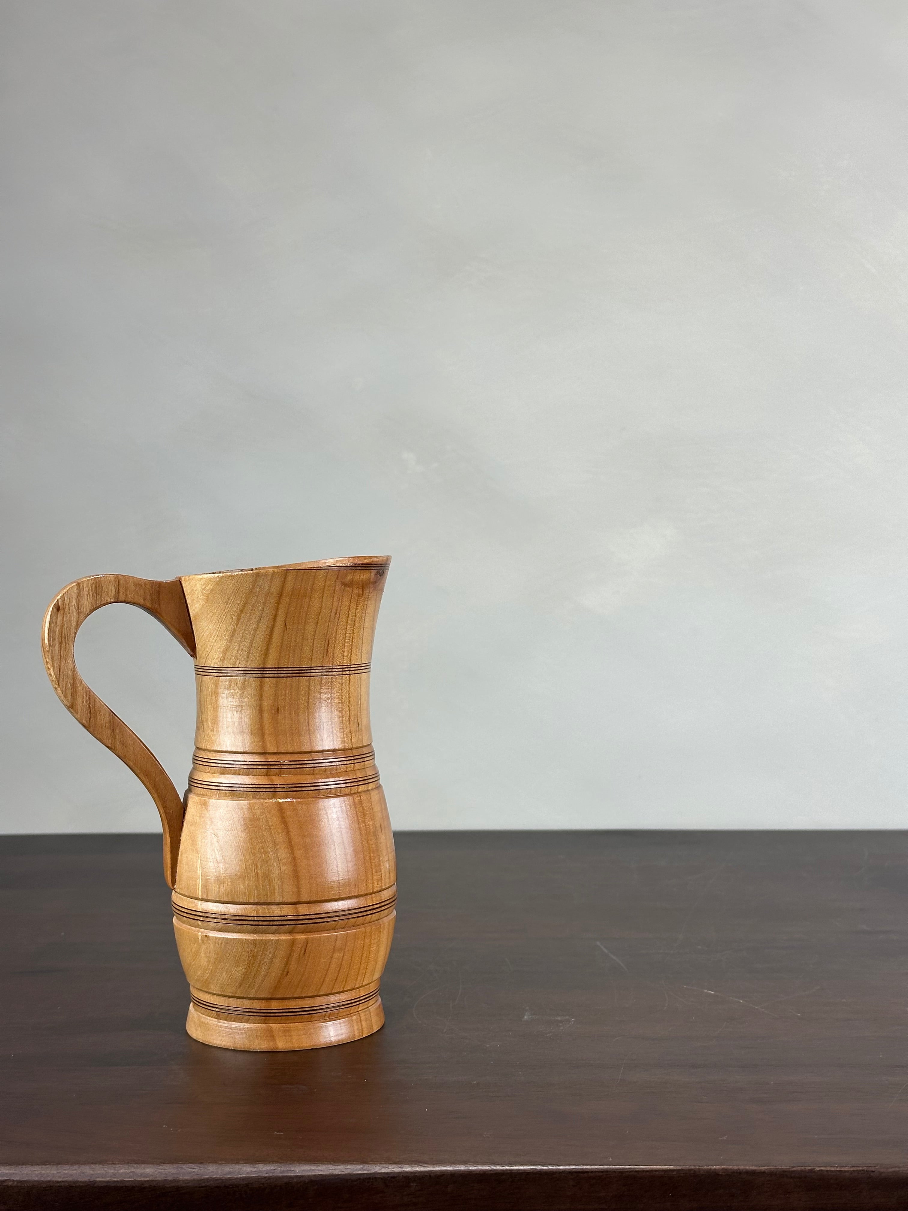 WOODEN PITCHER