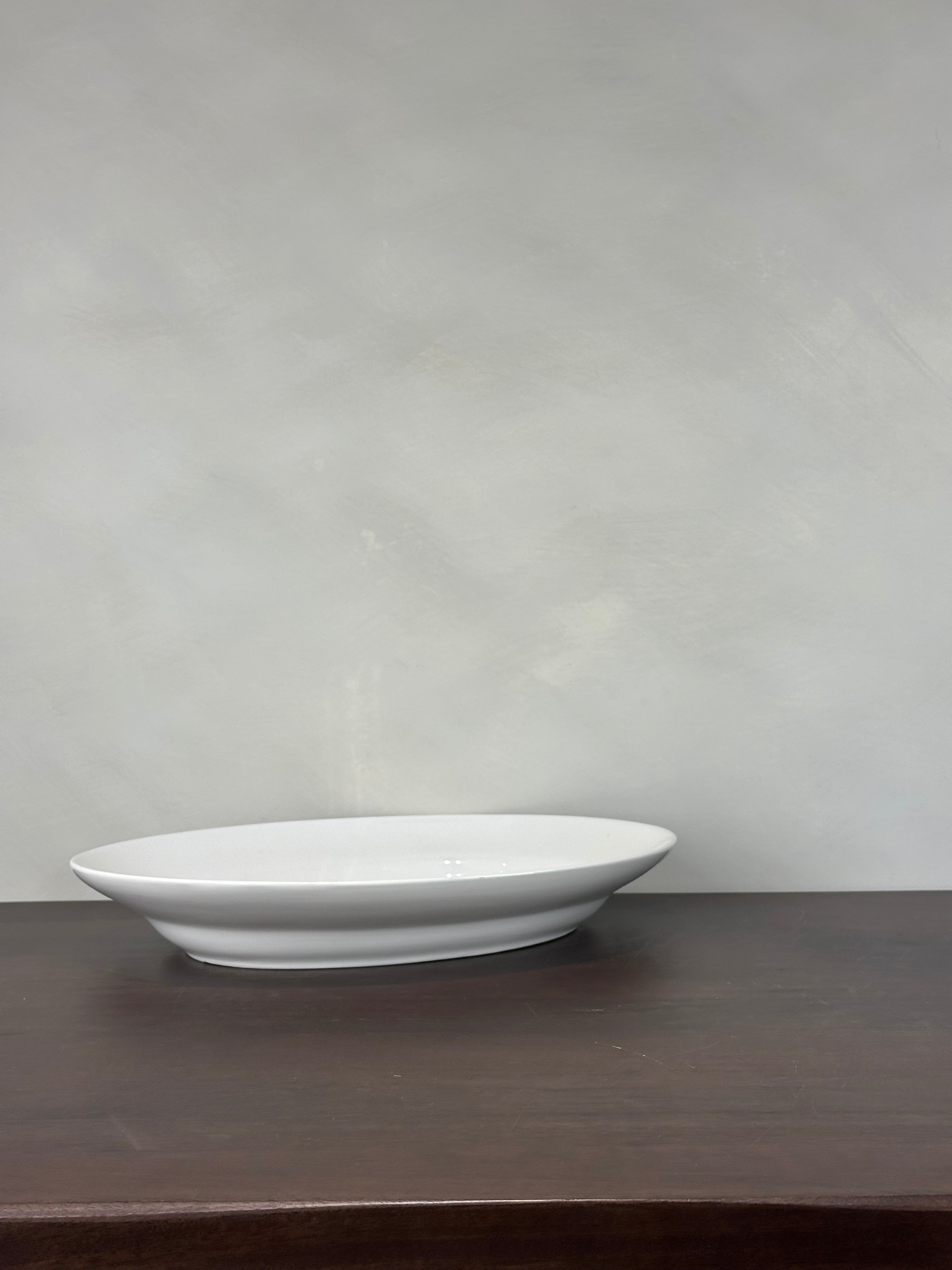 OVAL CERAMIC SERVING BOWL