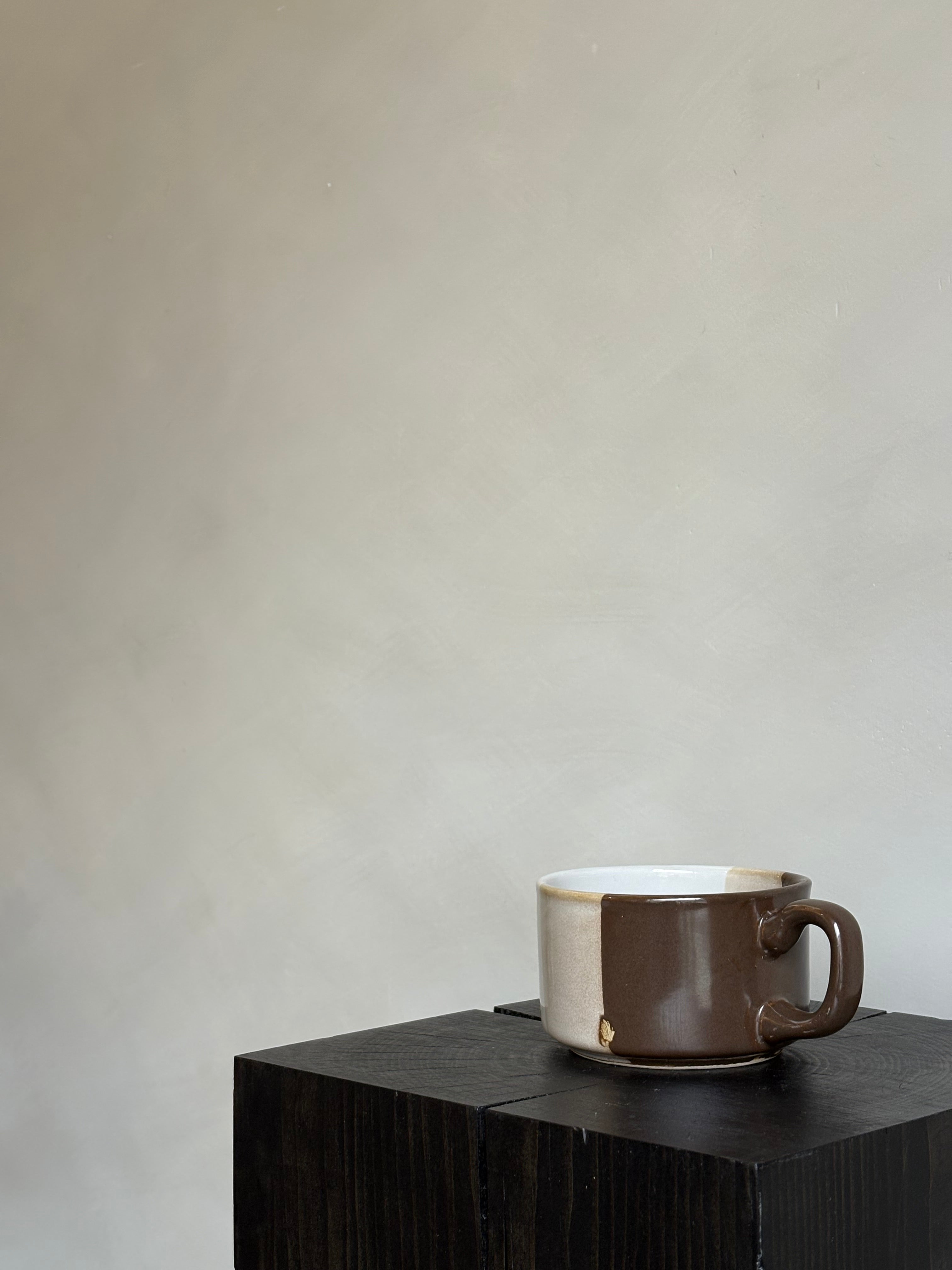 BROWN + CREAM MUG