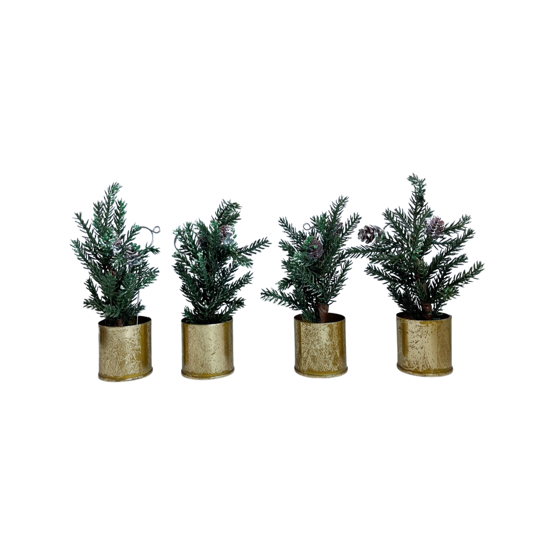 FAUX PINE TREE PLACE CARD HOLDERS