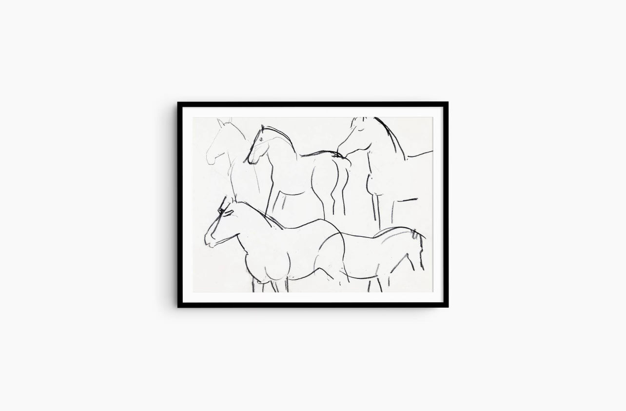 HORSE DRAWING | VINTAGE PRINT