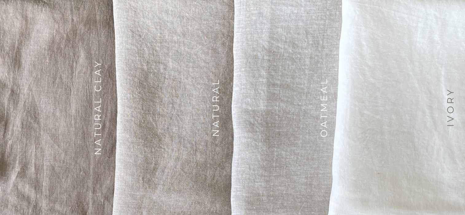 24" SOLID LINEN PILLOW COVER | IVORY | BLVG COLLECTION