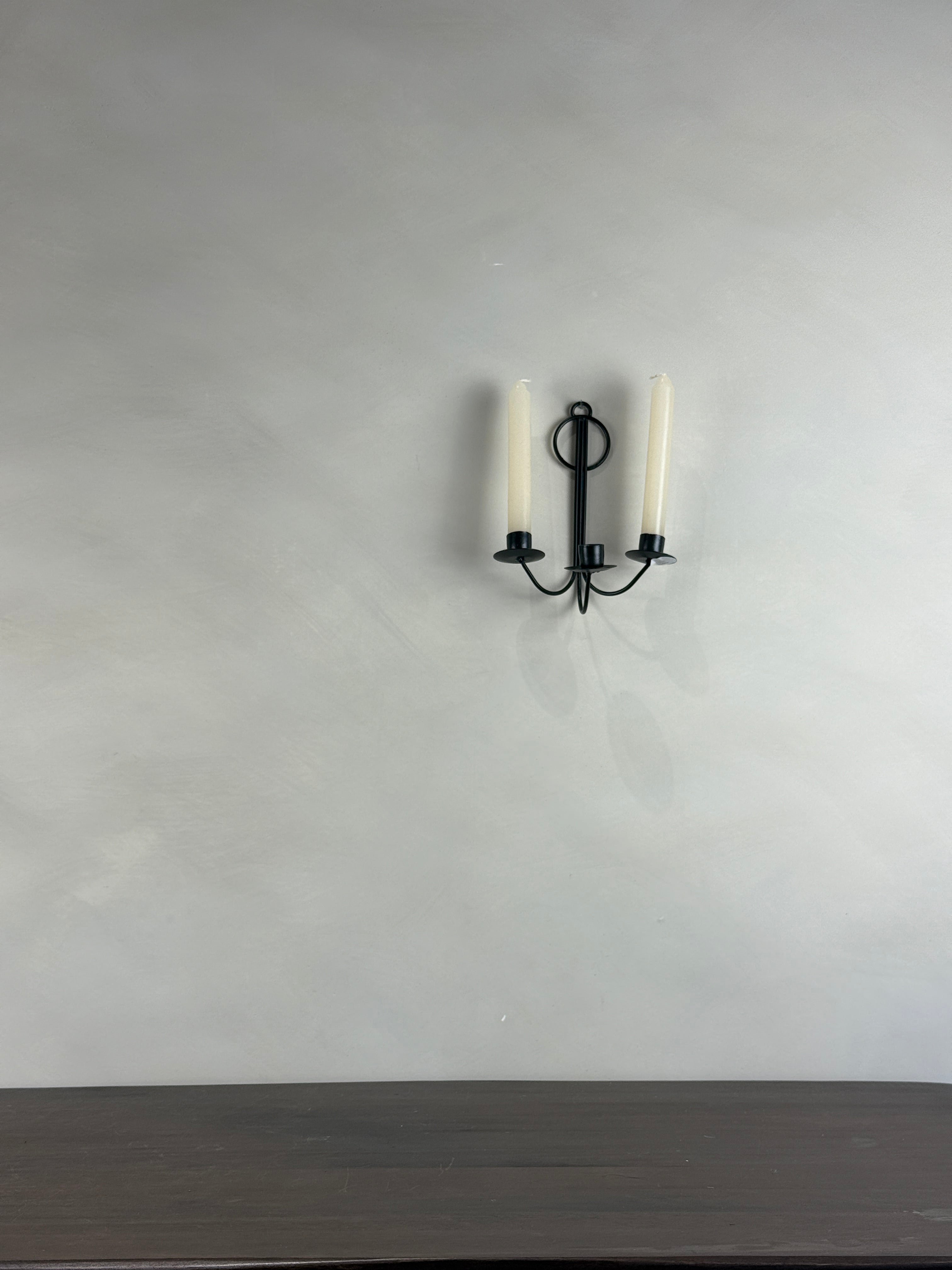 SMALL BLACK WALL SCONCE
