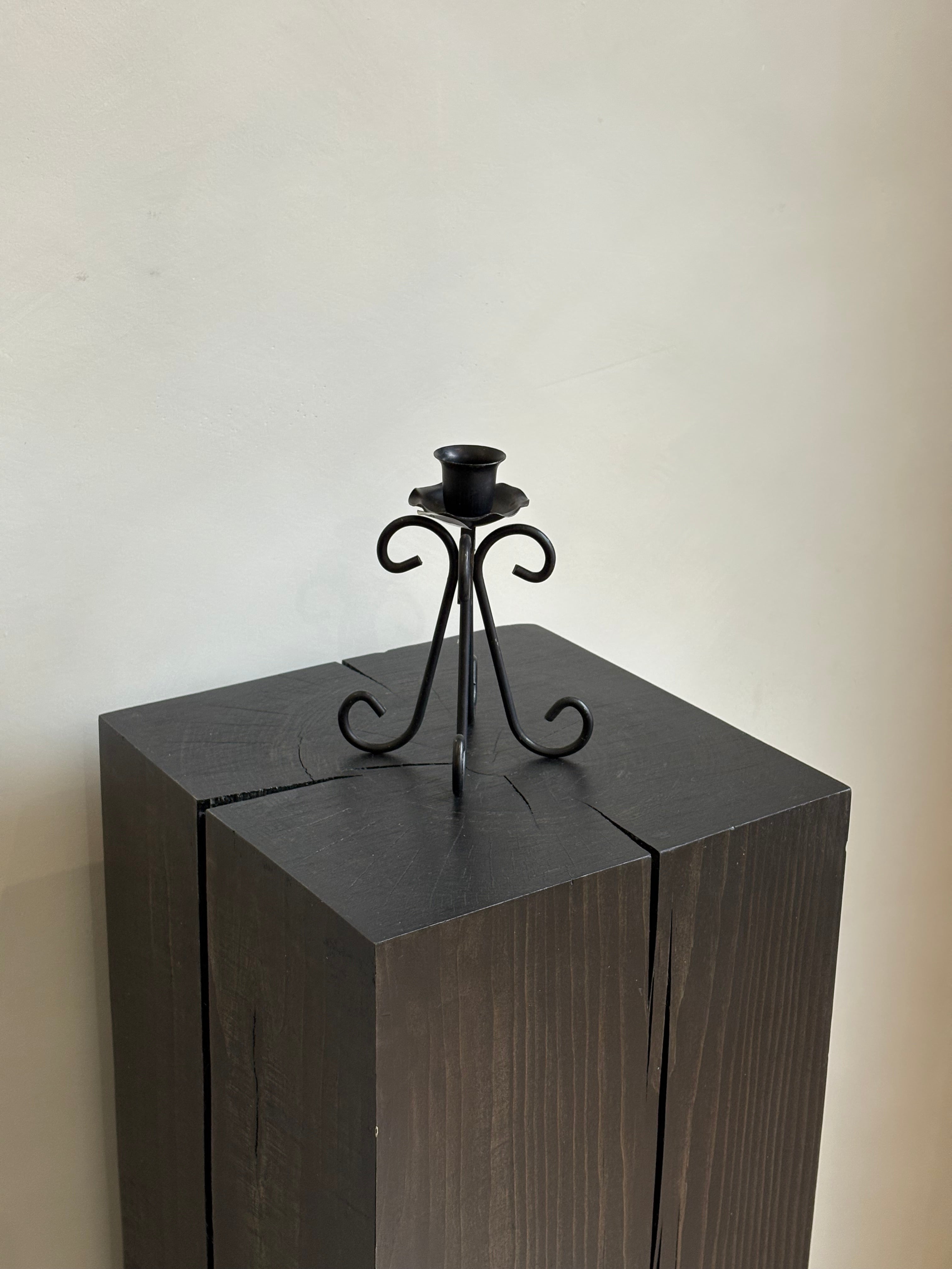 SMALL METAL CANDLE STICK HOLDER