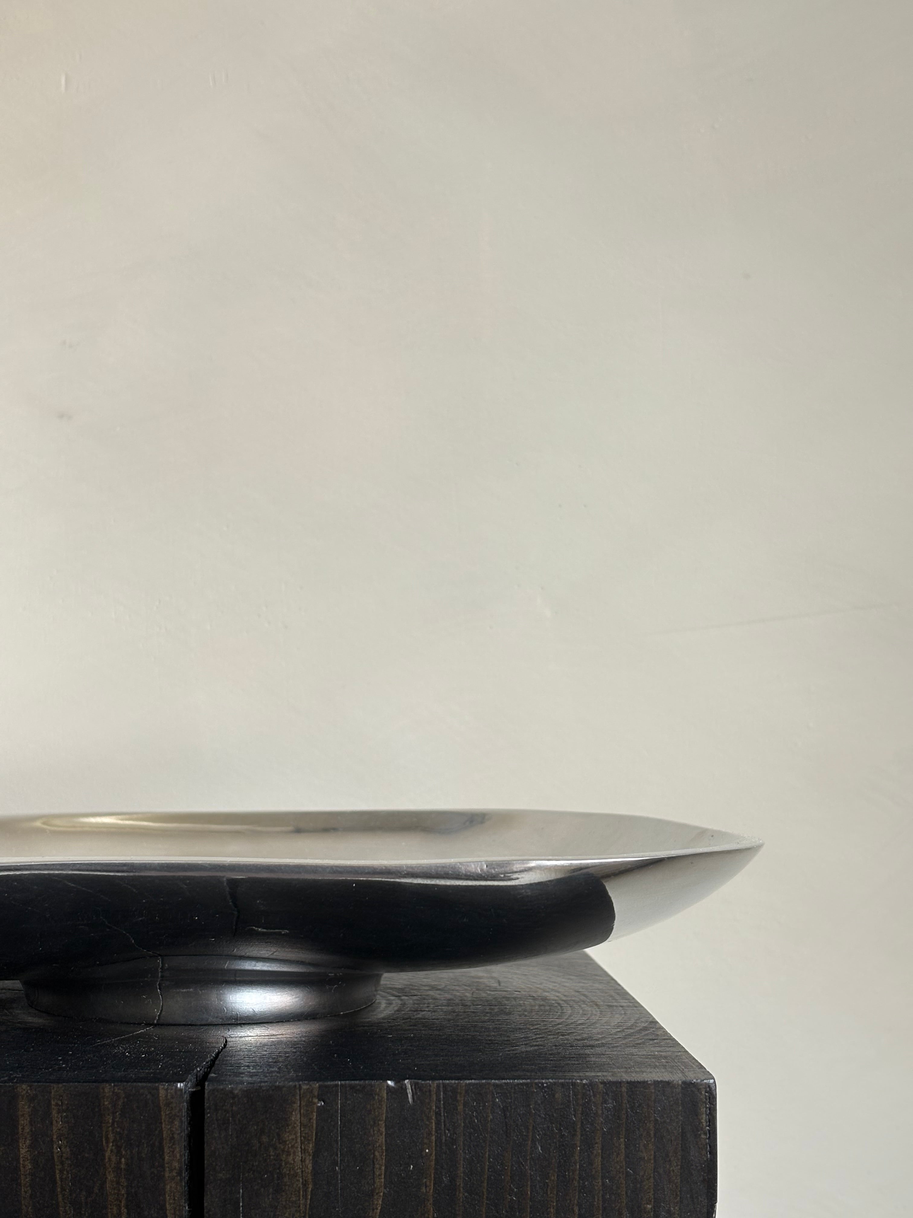 CHROME PEDESTAL TRAY