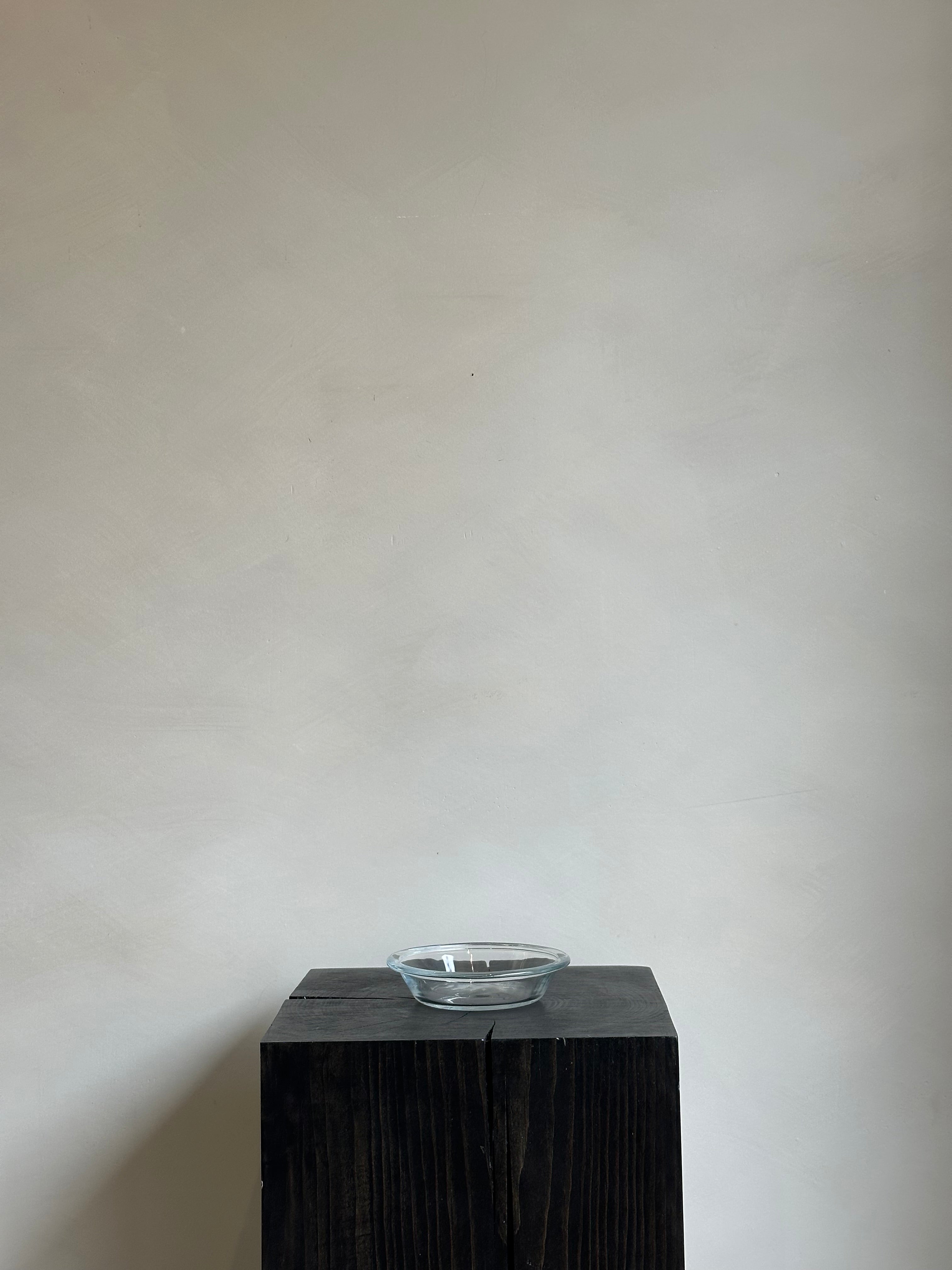 CLEAR SHALLOW BOWL