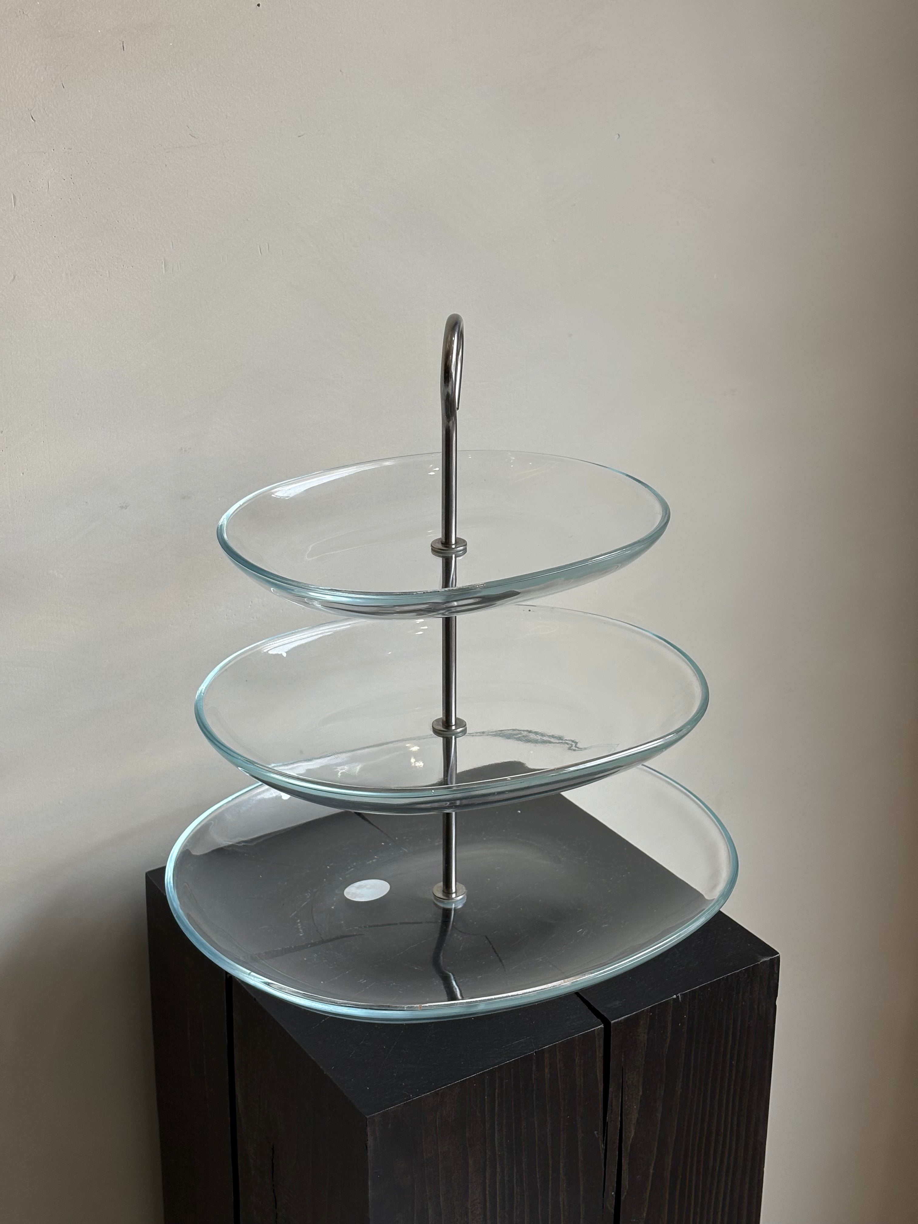 GLASS DESSERT STAND