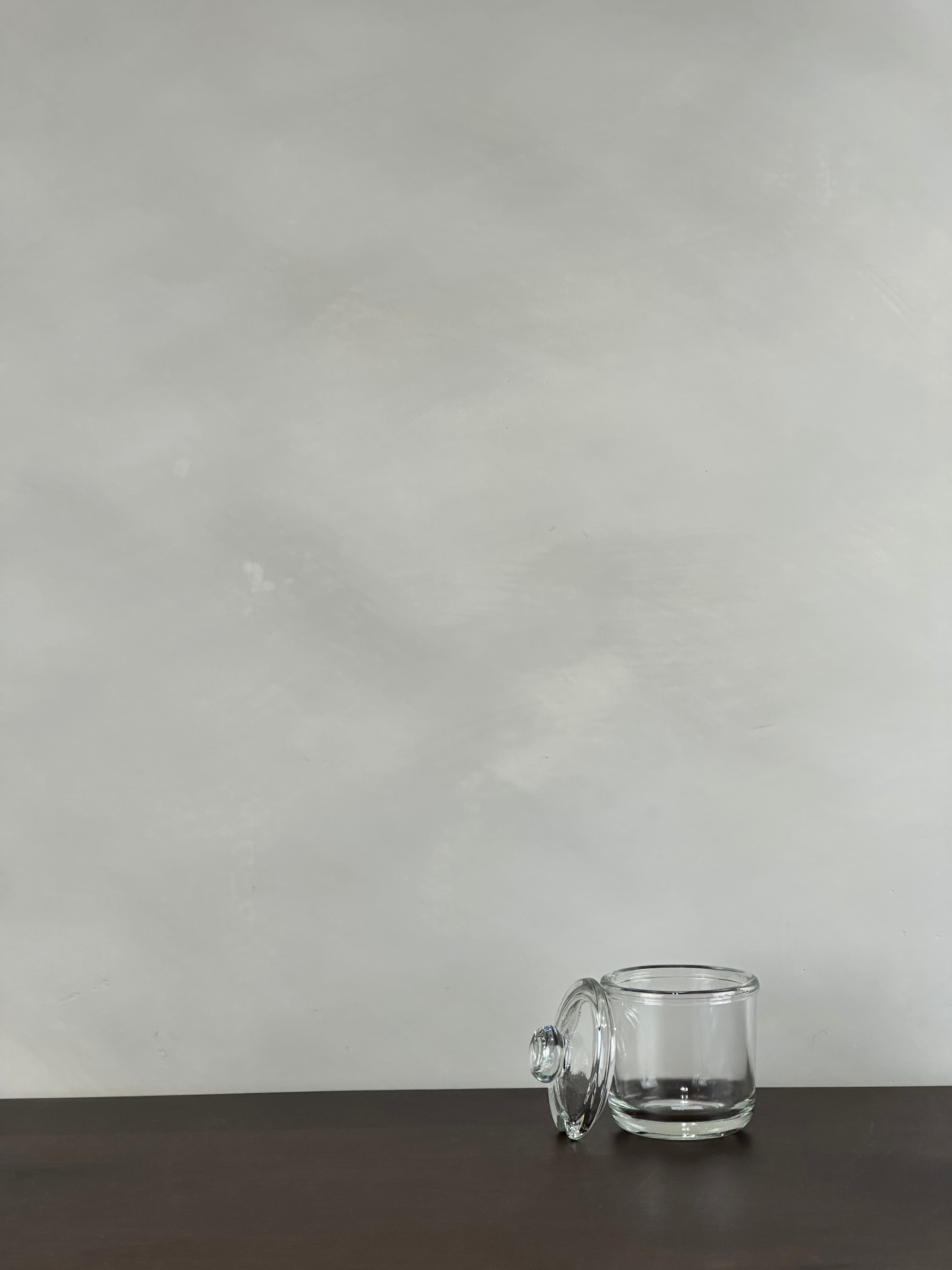 GLASS SUGAR DISH