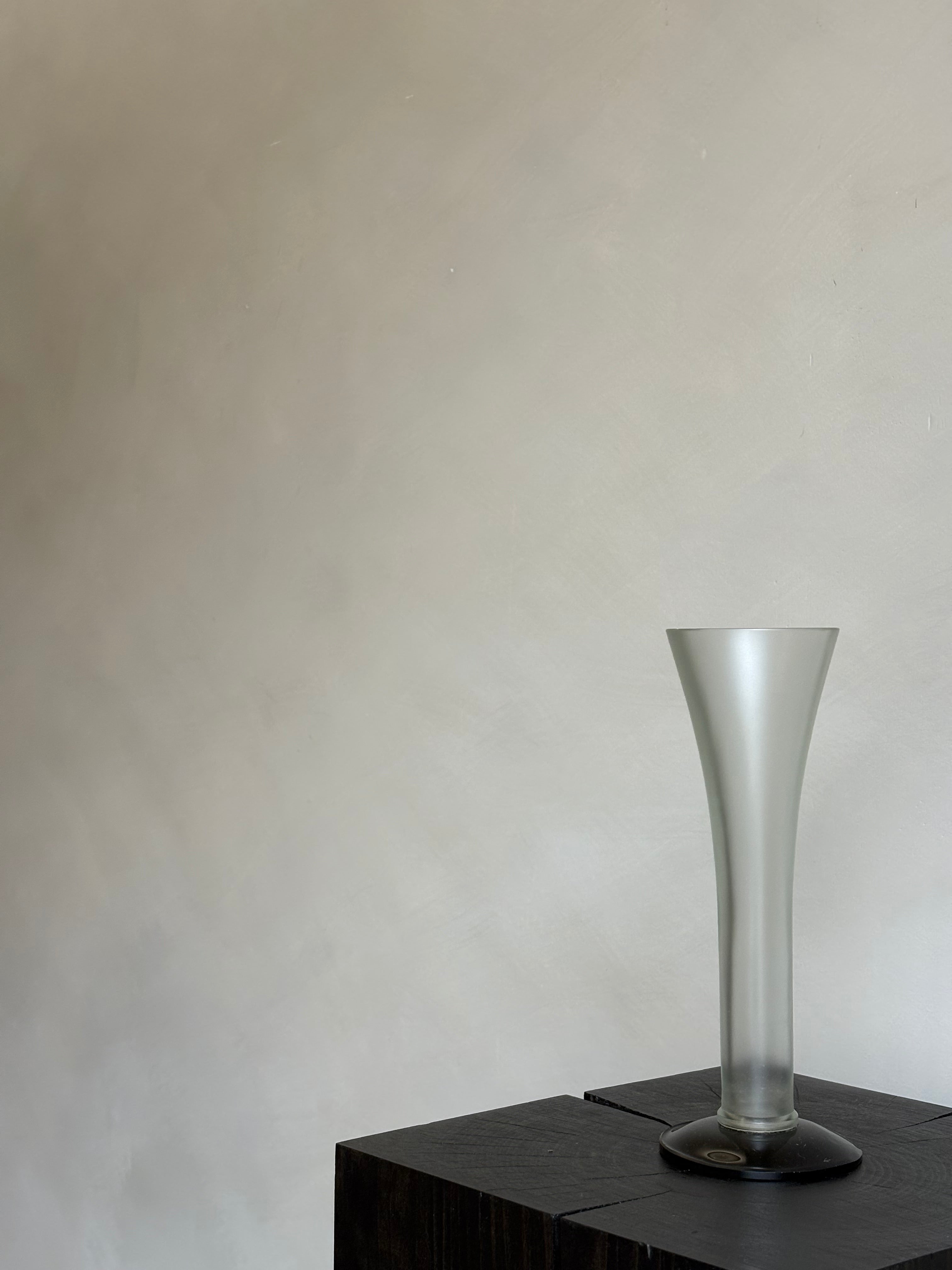 FROSTED FLUTE VASE