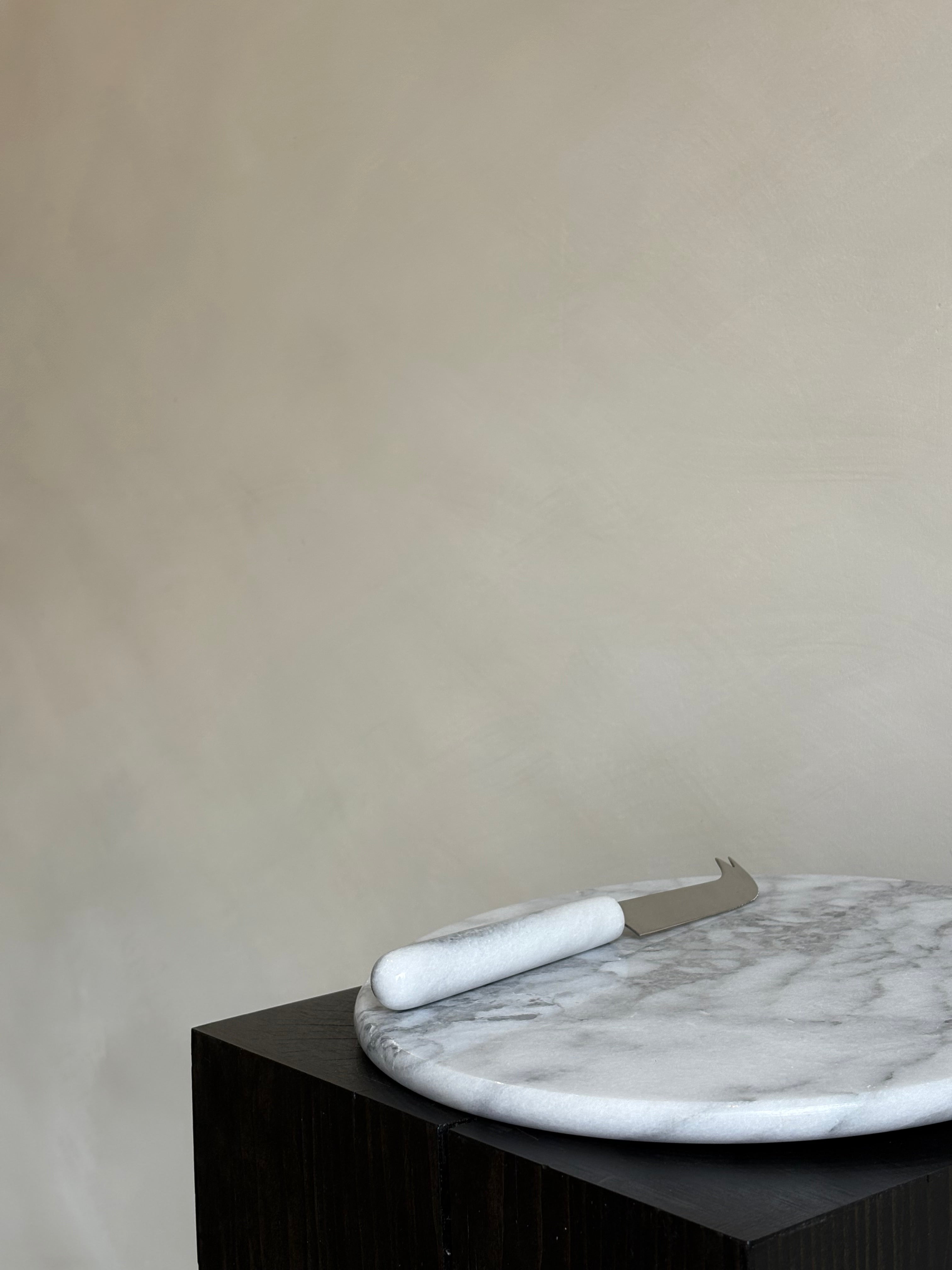 MARBLE CHEESE BOARD WHITE