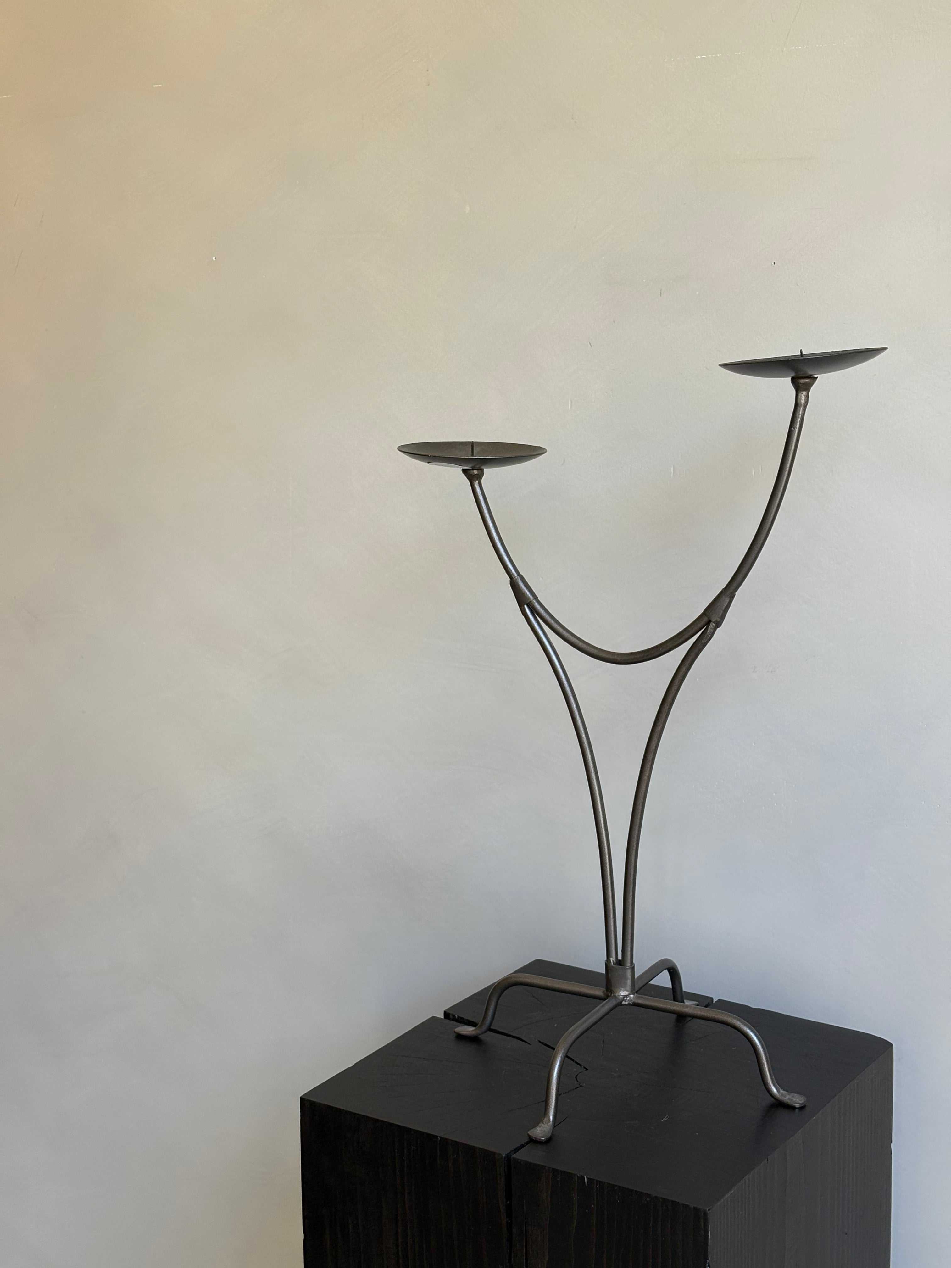 WROUGHT IRON CANDEL HOLDER