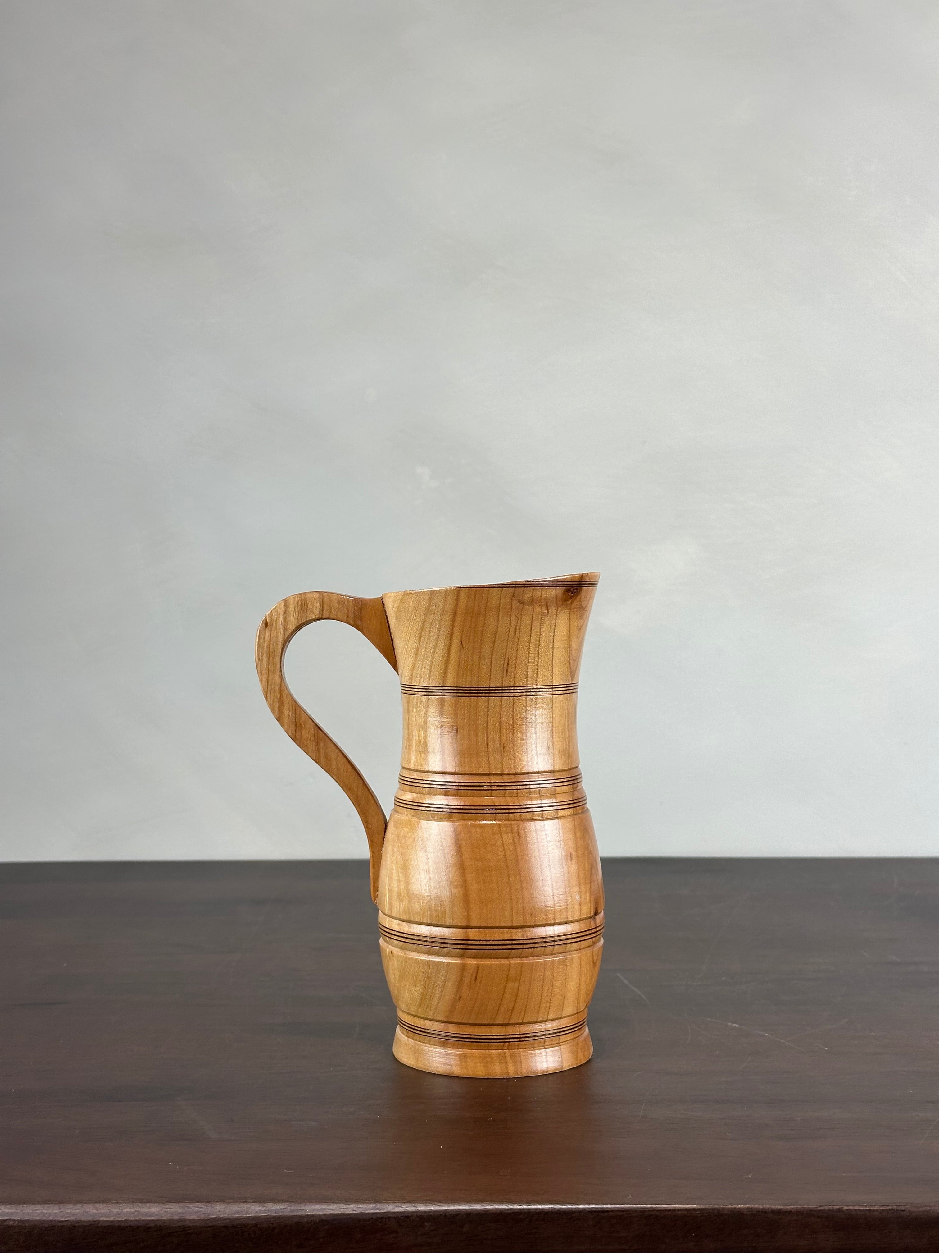 WOODEN PITCHER