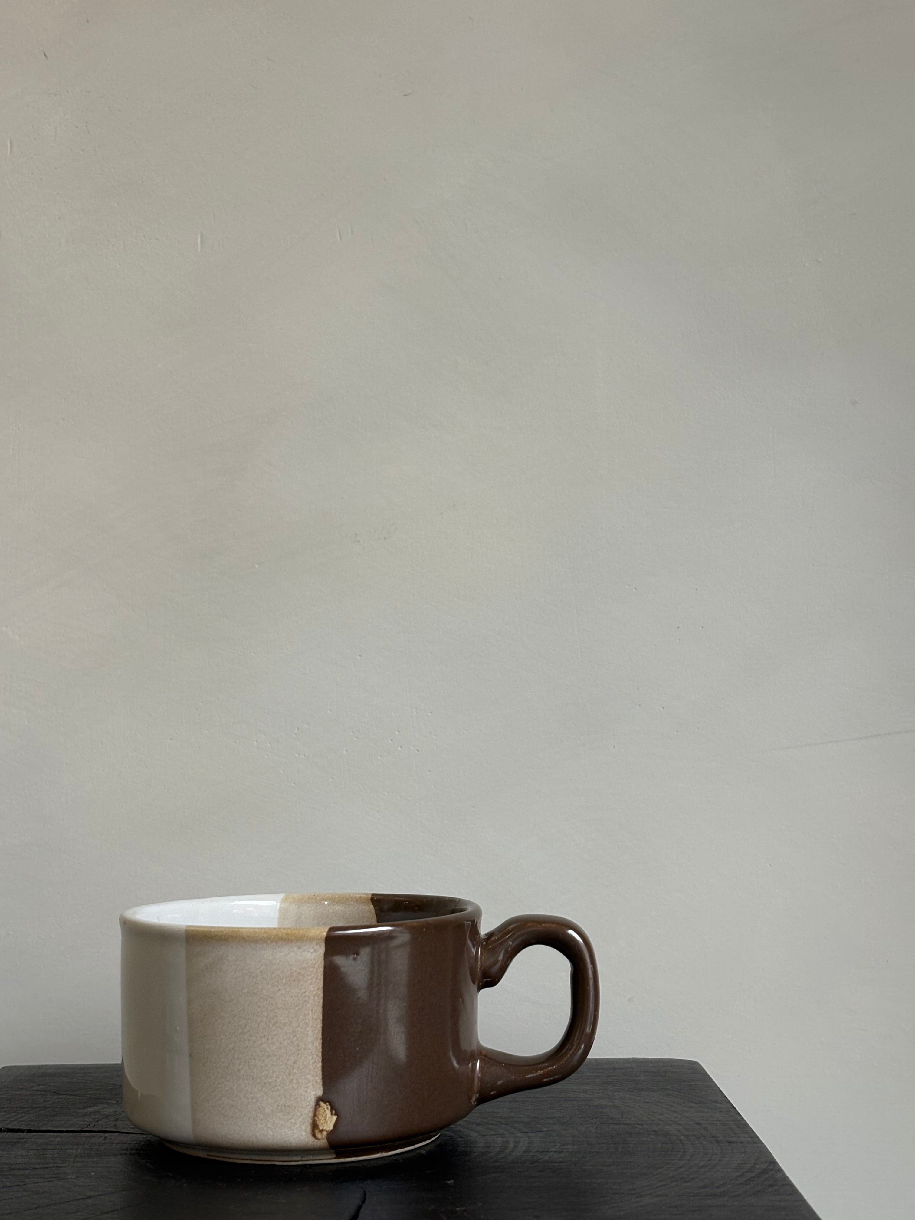 BROWN + CREAM MUG