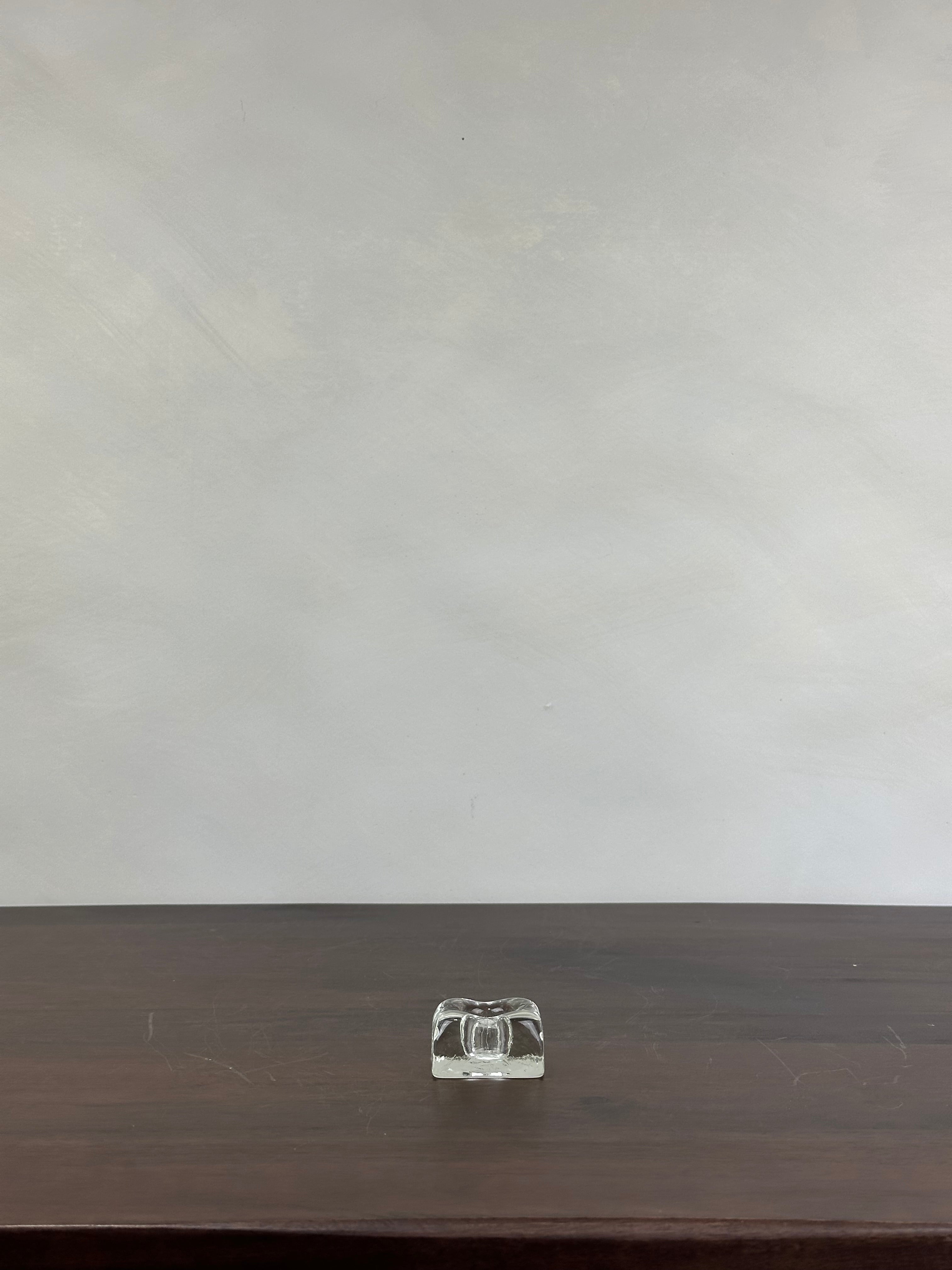 SQUARE GLASS CANDLE HOLDER